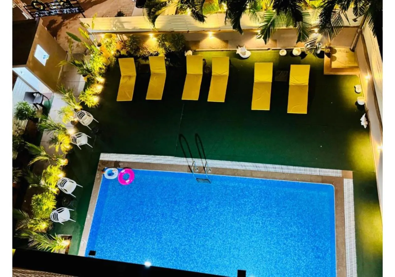 Pool view in BluO Amani Vagator - Boutique Hotel Goa