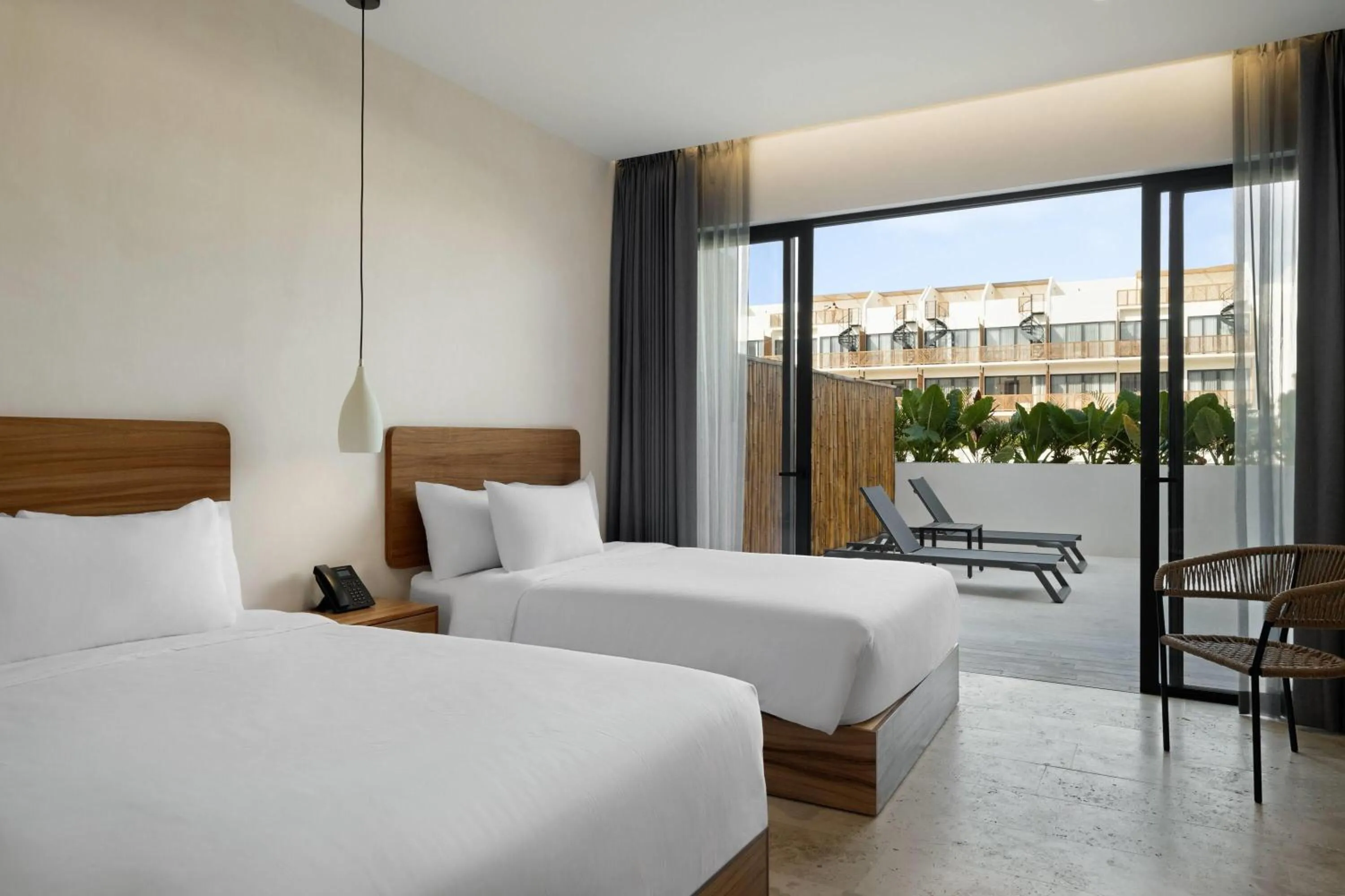 Patio, Bed in Wyndham Tulum