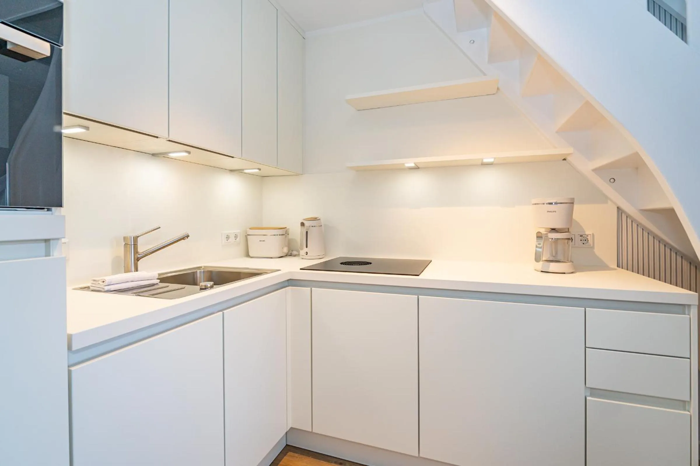 Kitchen or kitchenette in Haus Seestraße App Ritter SylterBlue