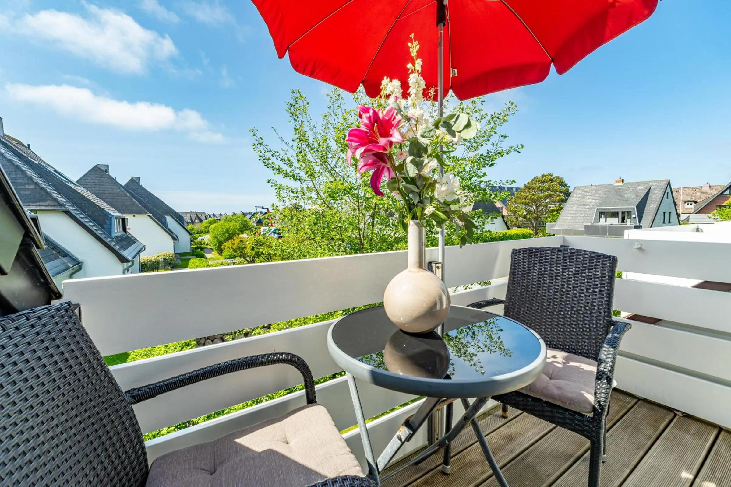 Balcony/Terrace in Haus Seestraße App Ritter SylterBlue