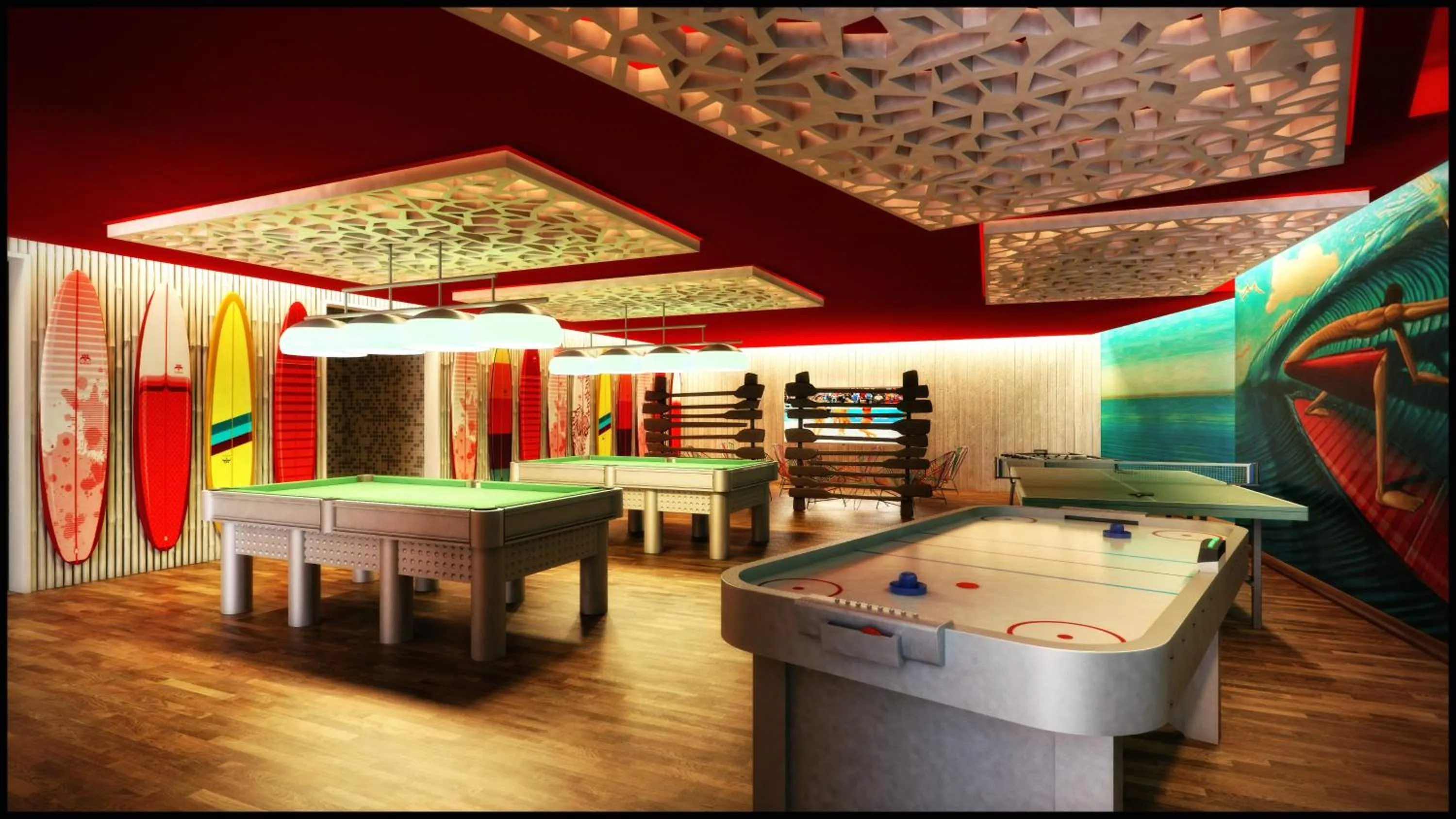 Game Room in Dreams Las Mareas All Inclusive