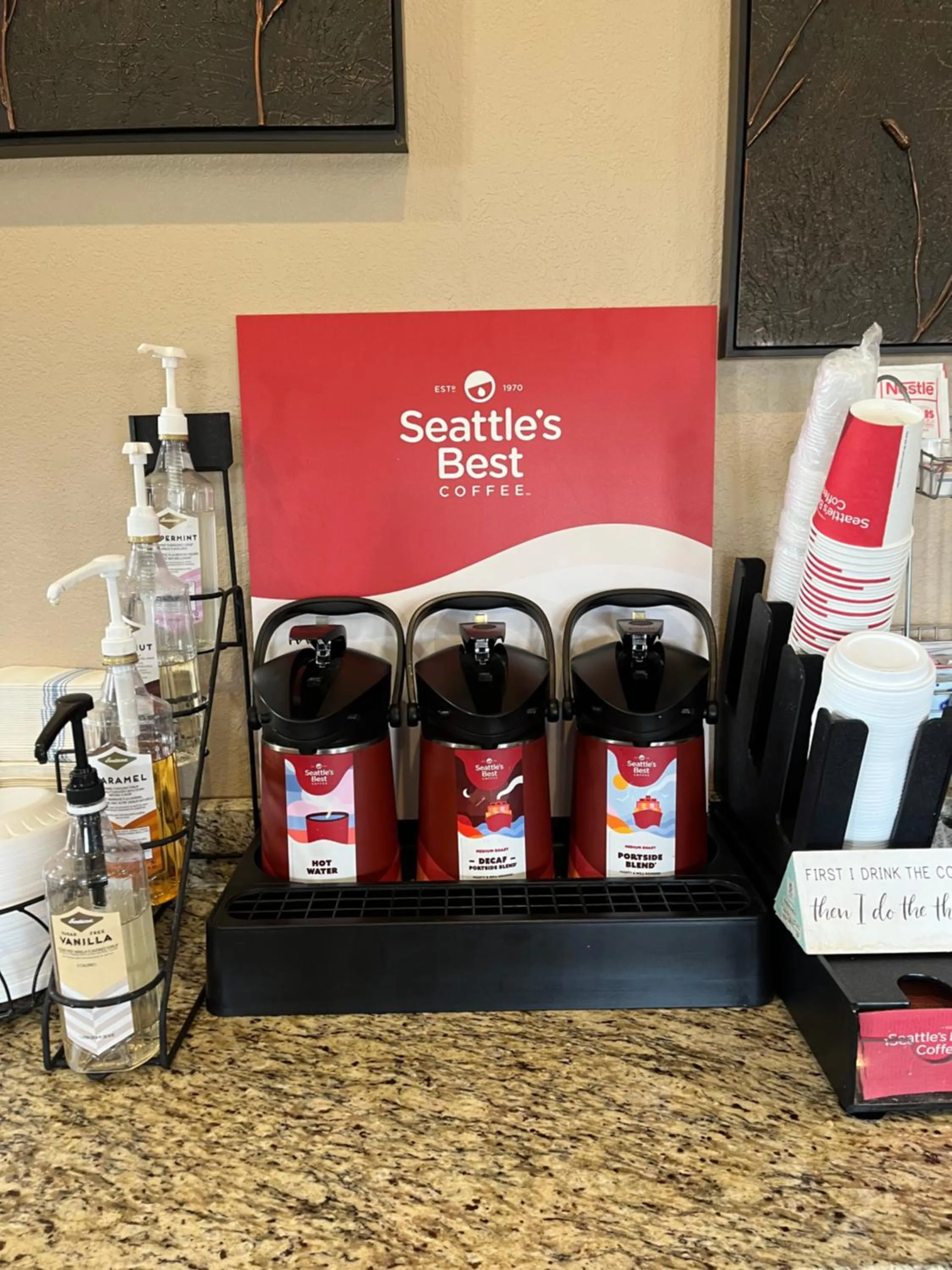 Coffee/tea facilities in Cobblestone Inn & Suites - Denison | Oak Ridge