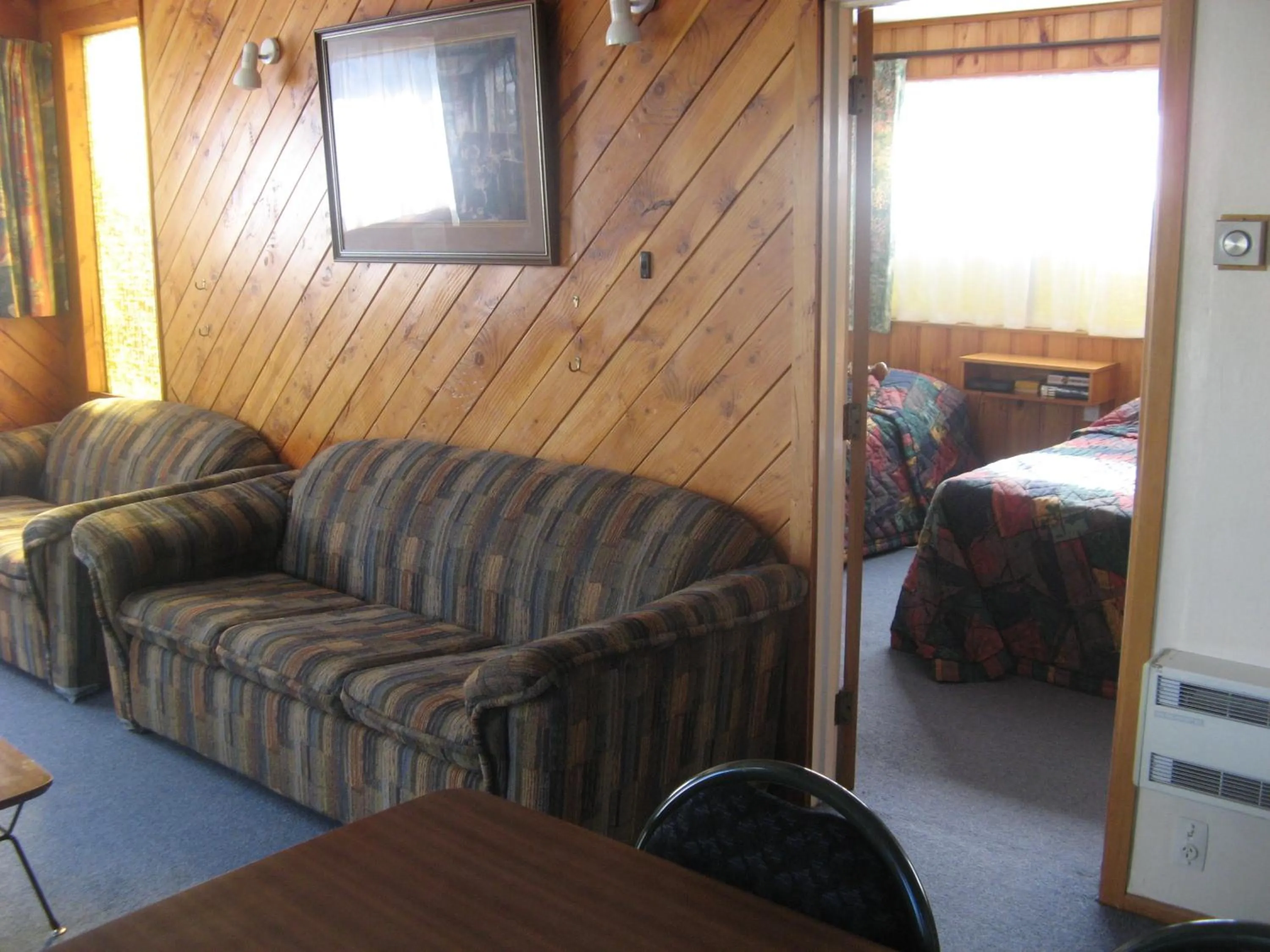 Living room in Tongariro River Motel
