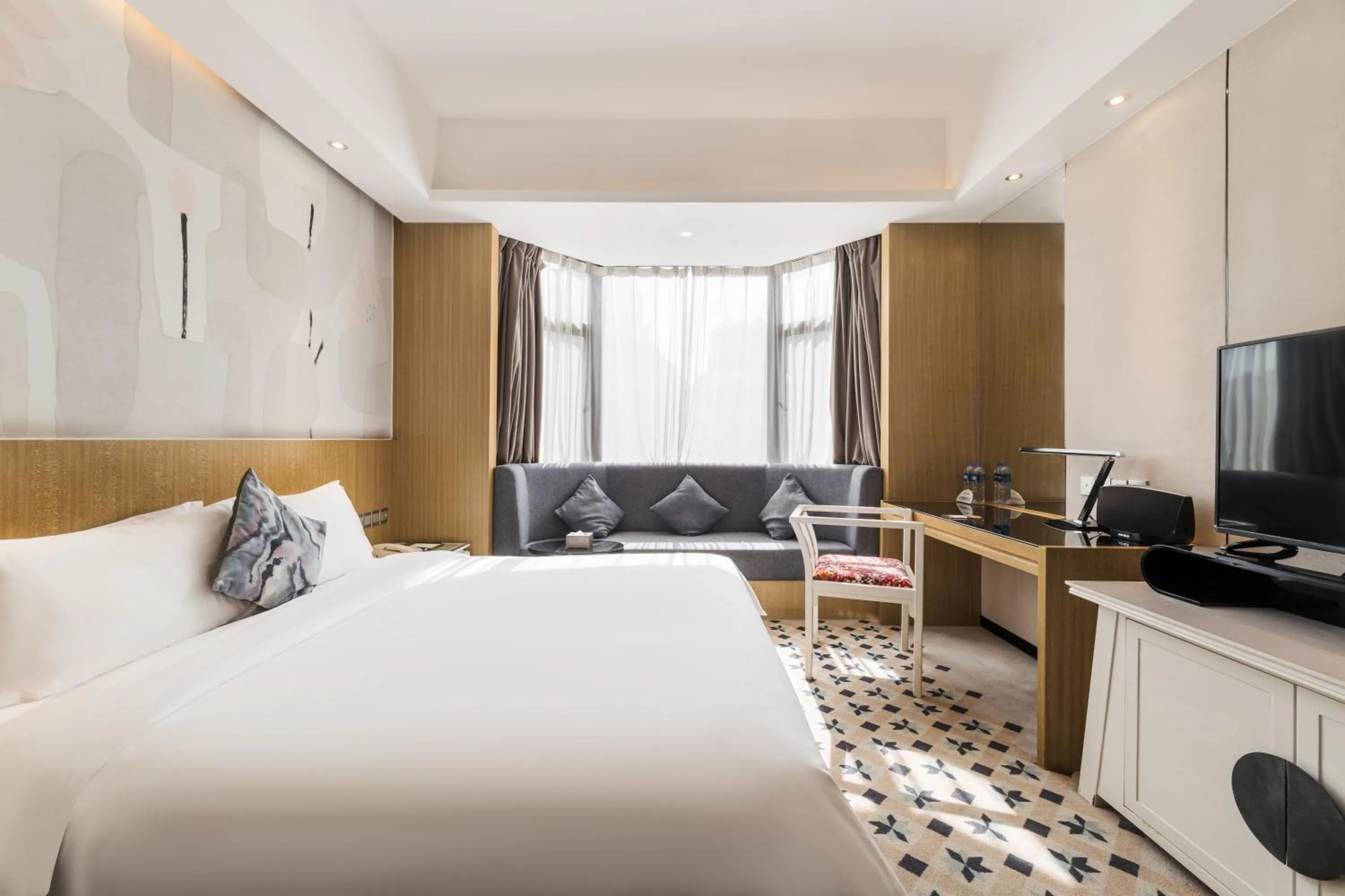 Bed in Paco Hotel Tianpingjia Metro Guangzhou