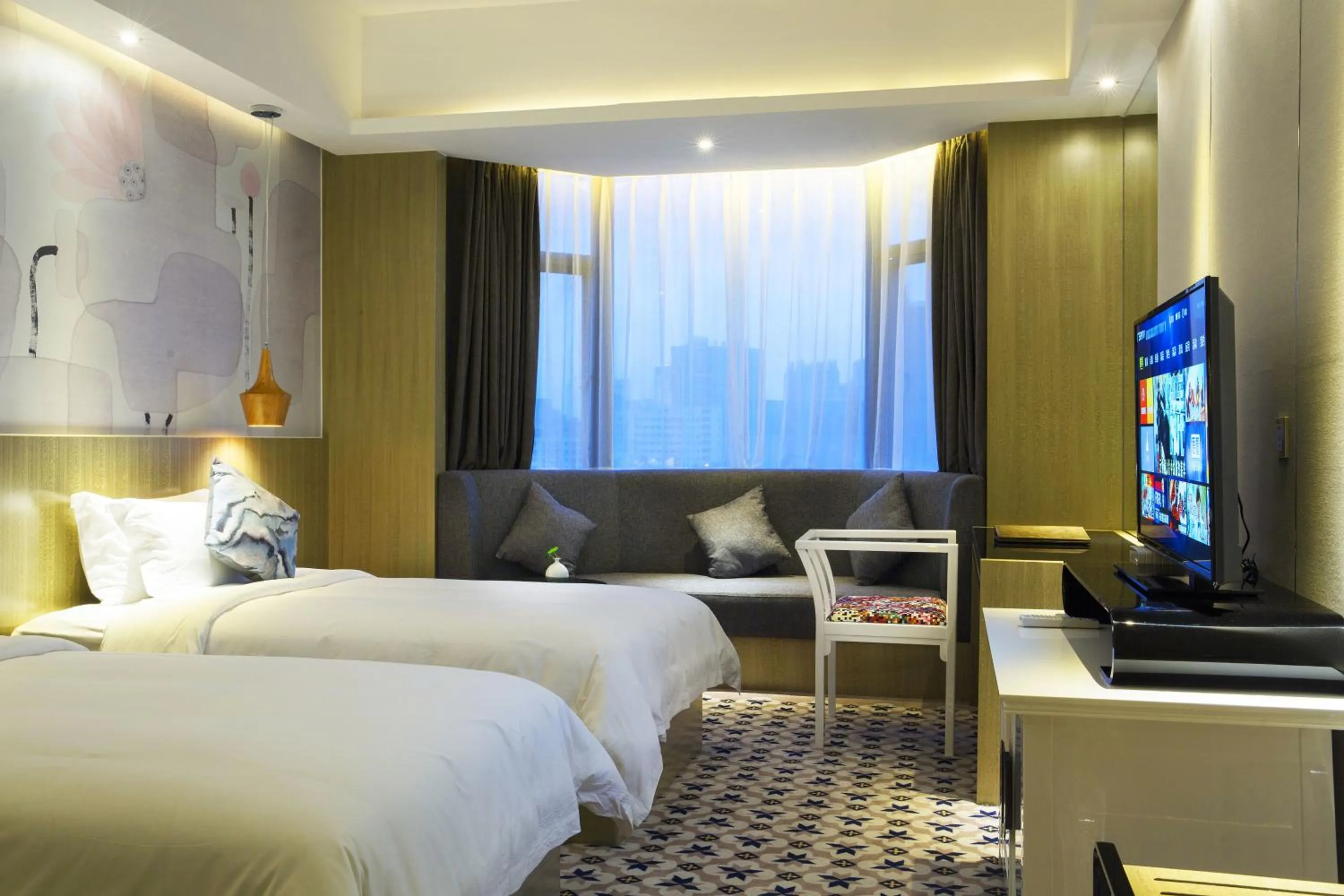 View (from property/room), Bed in Paco Hotel Tianpingjia Metro Guangzhou