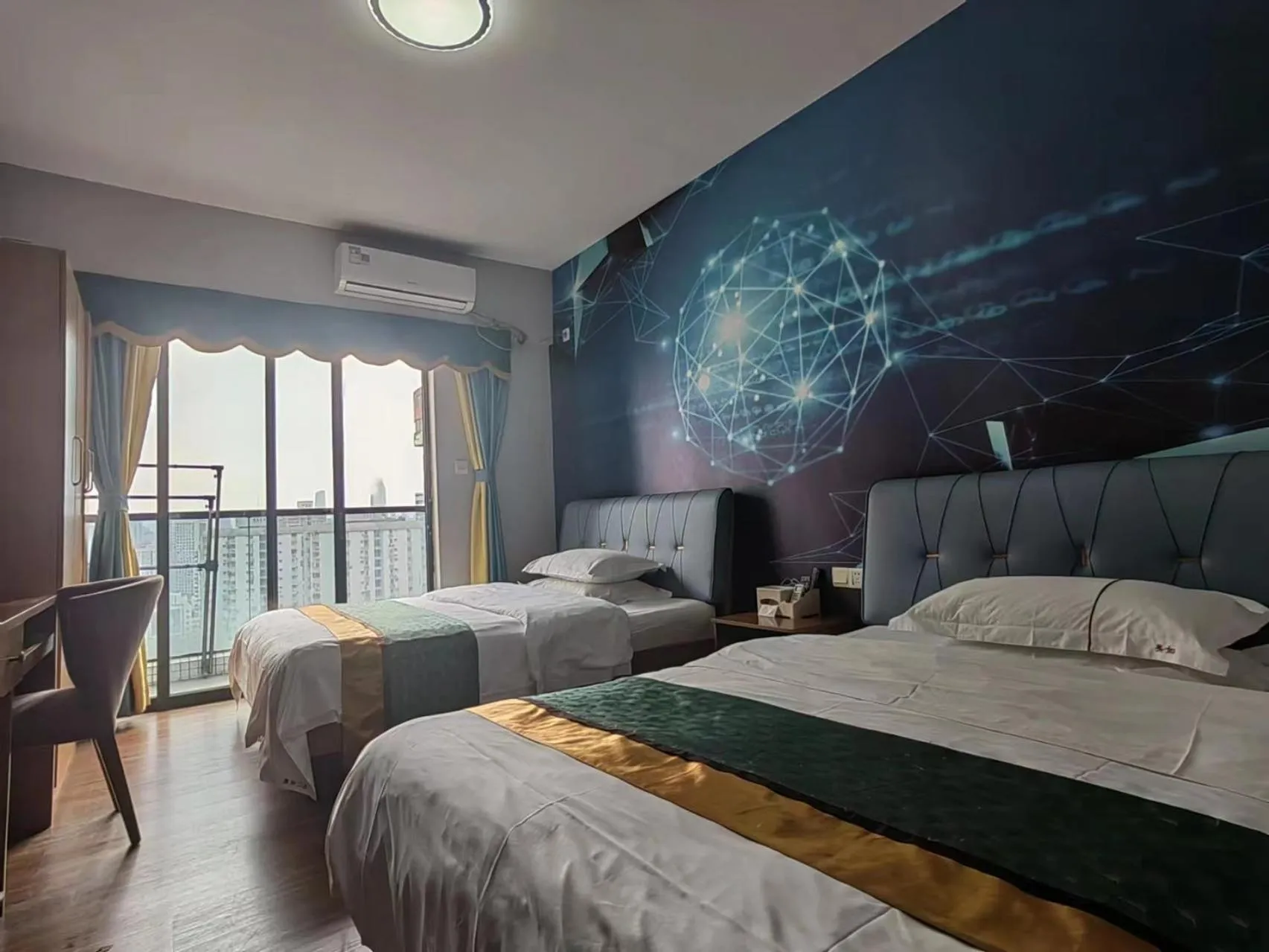 Photo of the whole room, Bed in Meiru Apartment Hotel Guangzhou Bolin Apartment