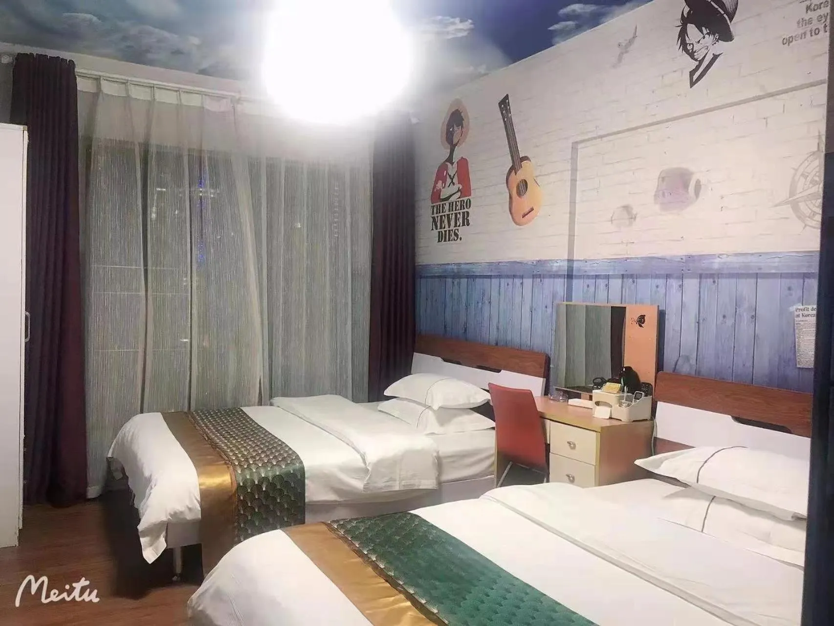 Photo of the whole room, Bed in Meiru Apartment Hotel Guangzhou Bolin Apartment