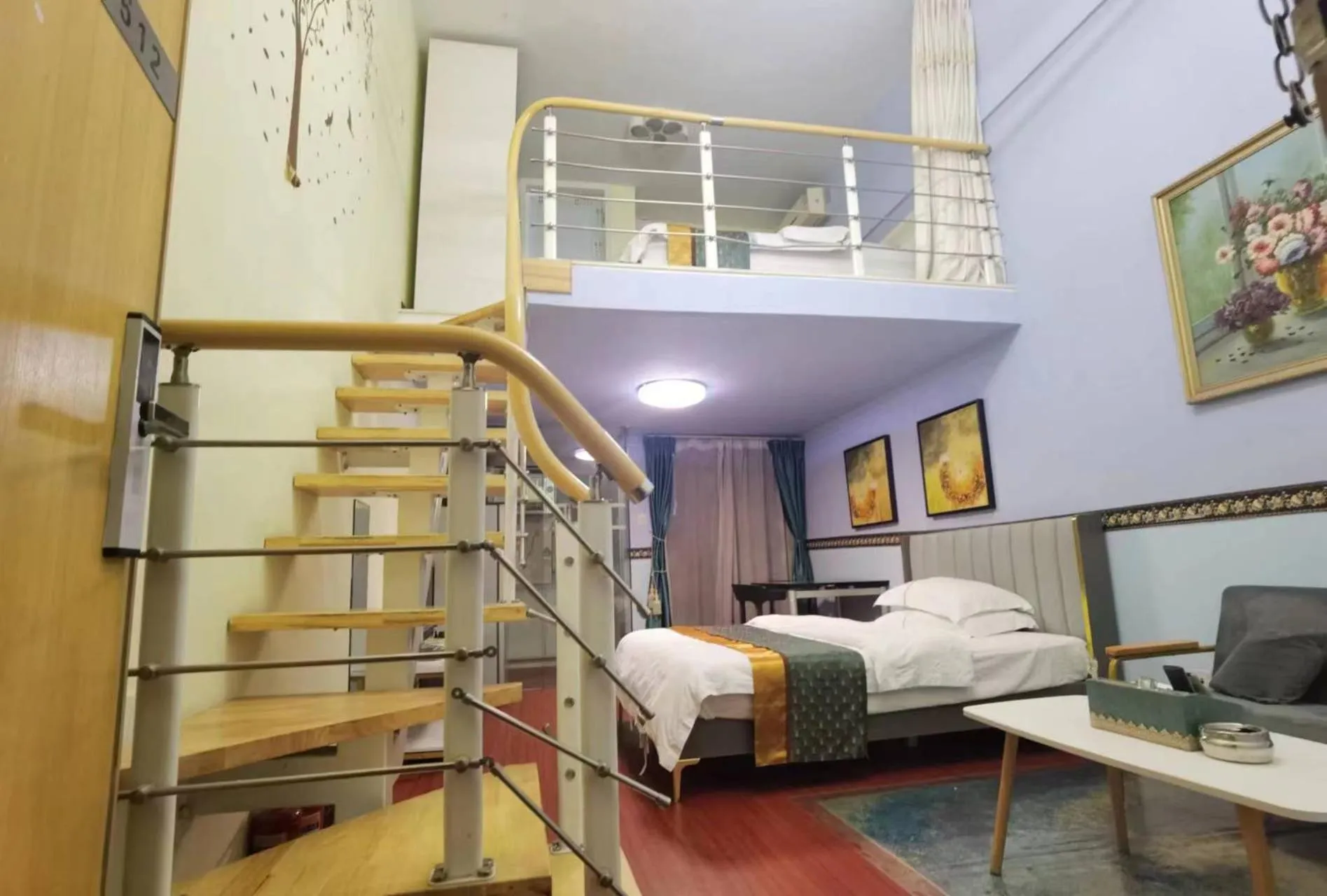 Photo of the whole room, Bed in Meiru Apartment Hotel Guangzhou Bolin Apartment