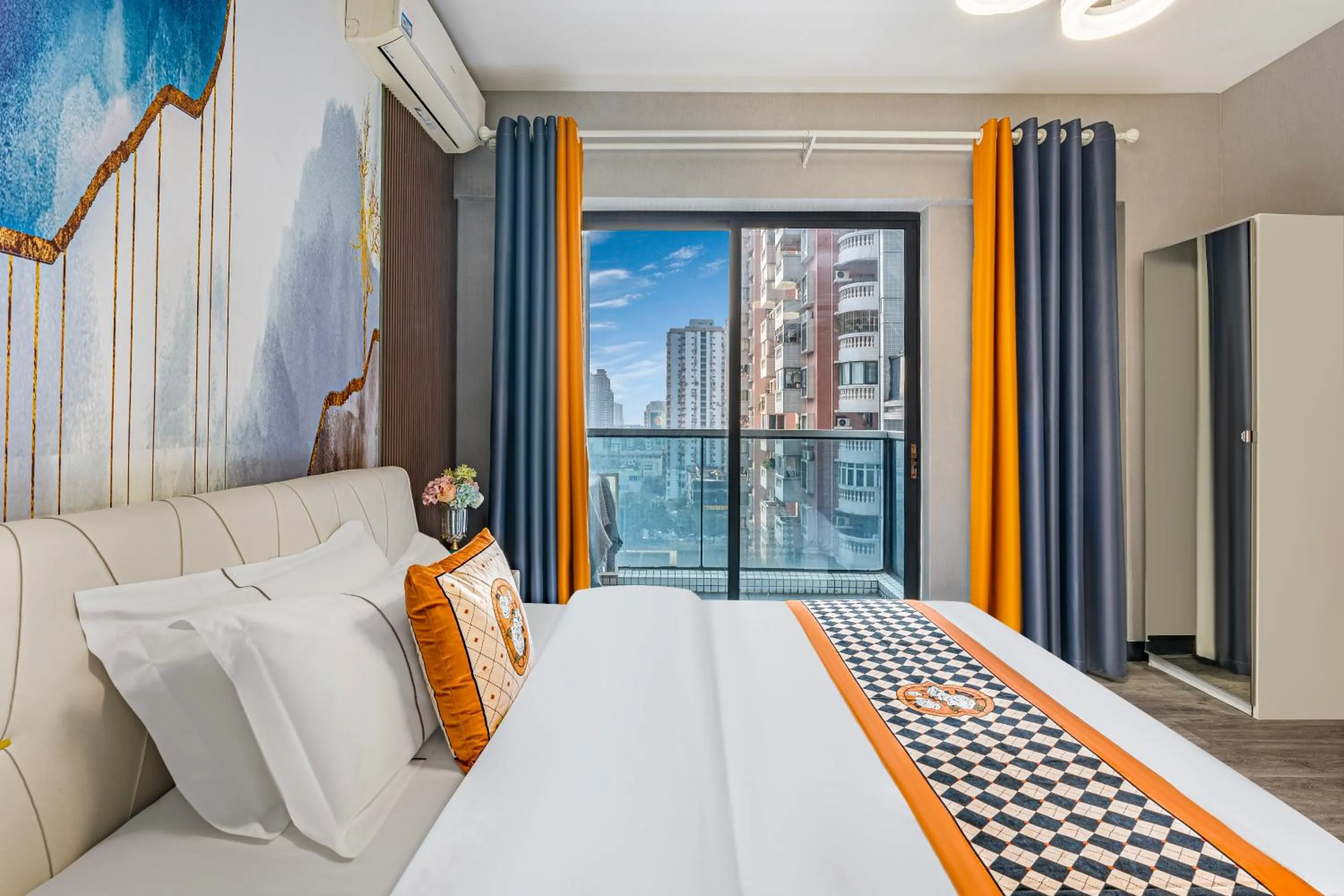 Photo of the whole room, Bed in Meiru Apartment Hotel Guangzhou Bolin Apartment