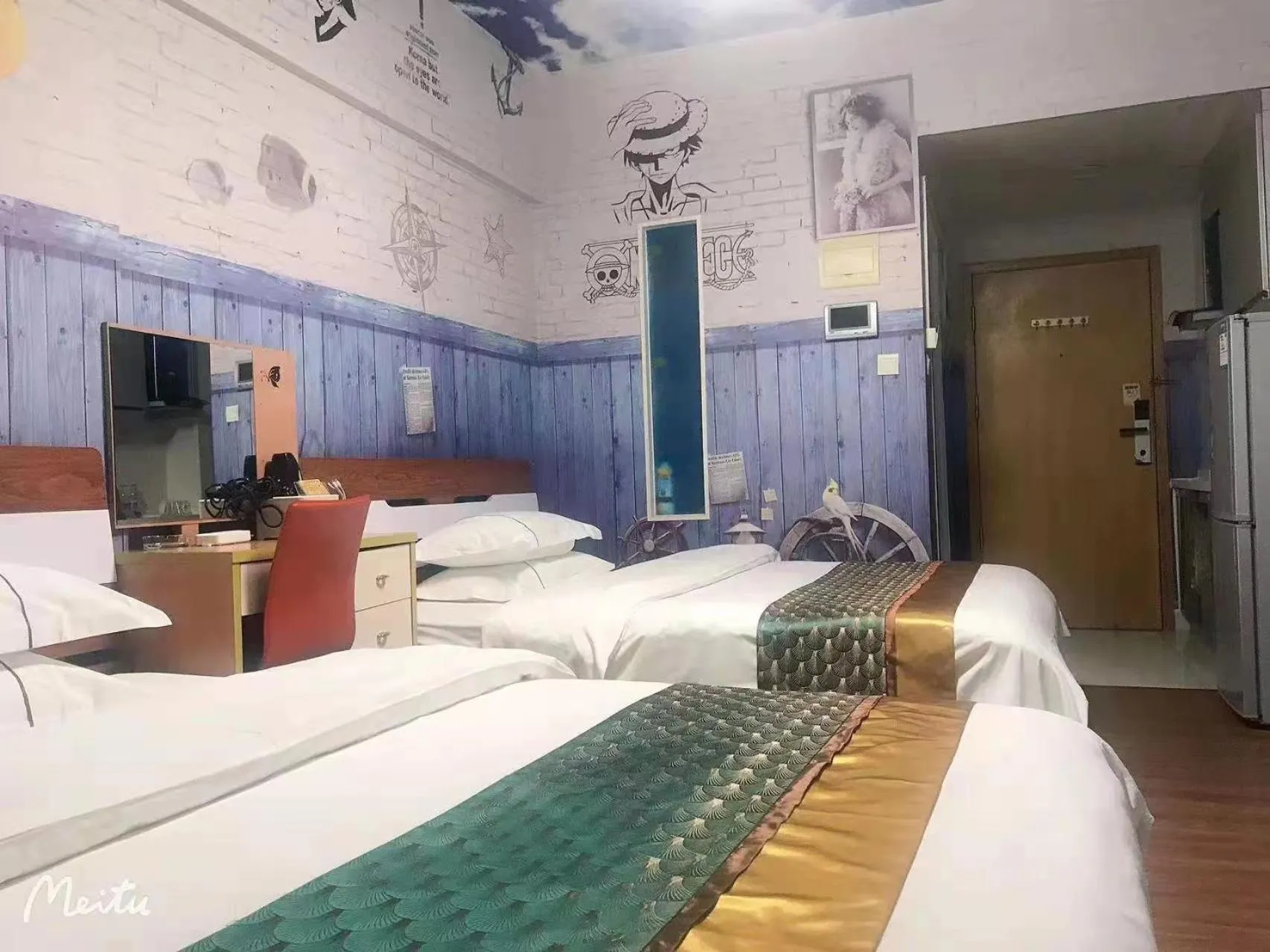 Photo of the whole room, Bed in Meiru Apartment Hotel Guangzhou Bolin Apartment