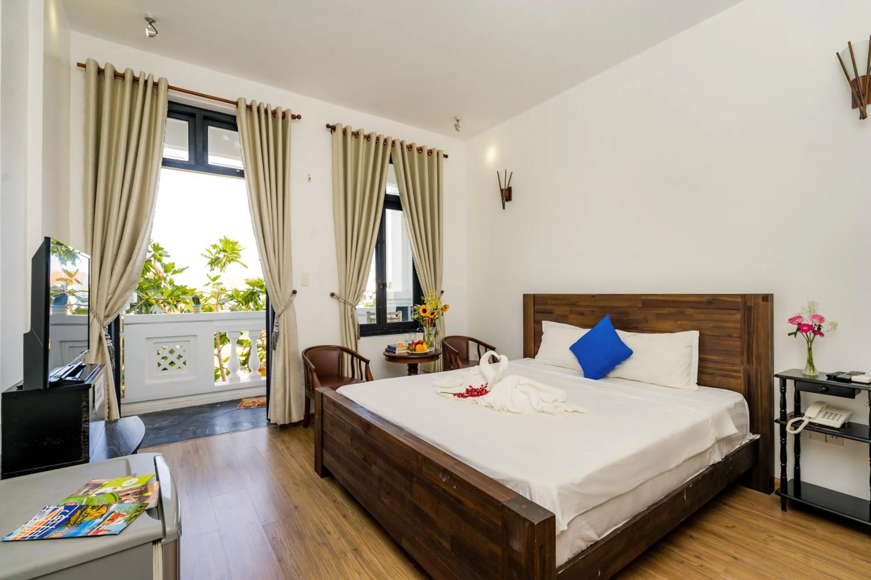 Bedroom in Blue An Bang Villa