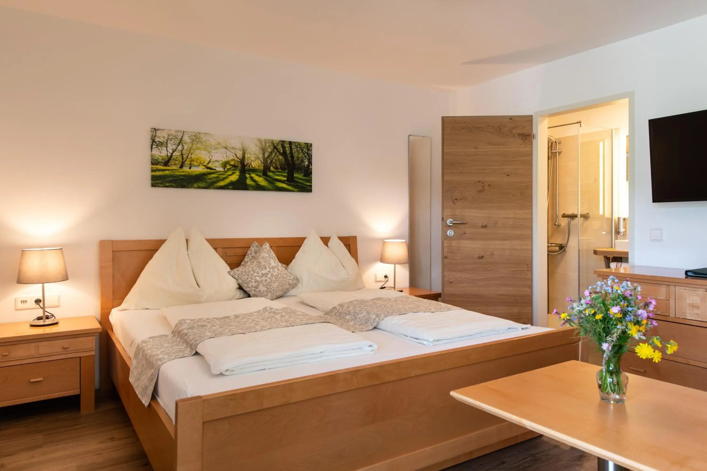 Bed in Hotel Irmgard