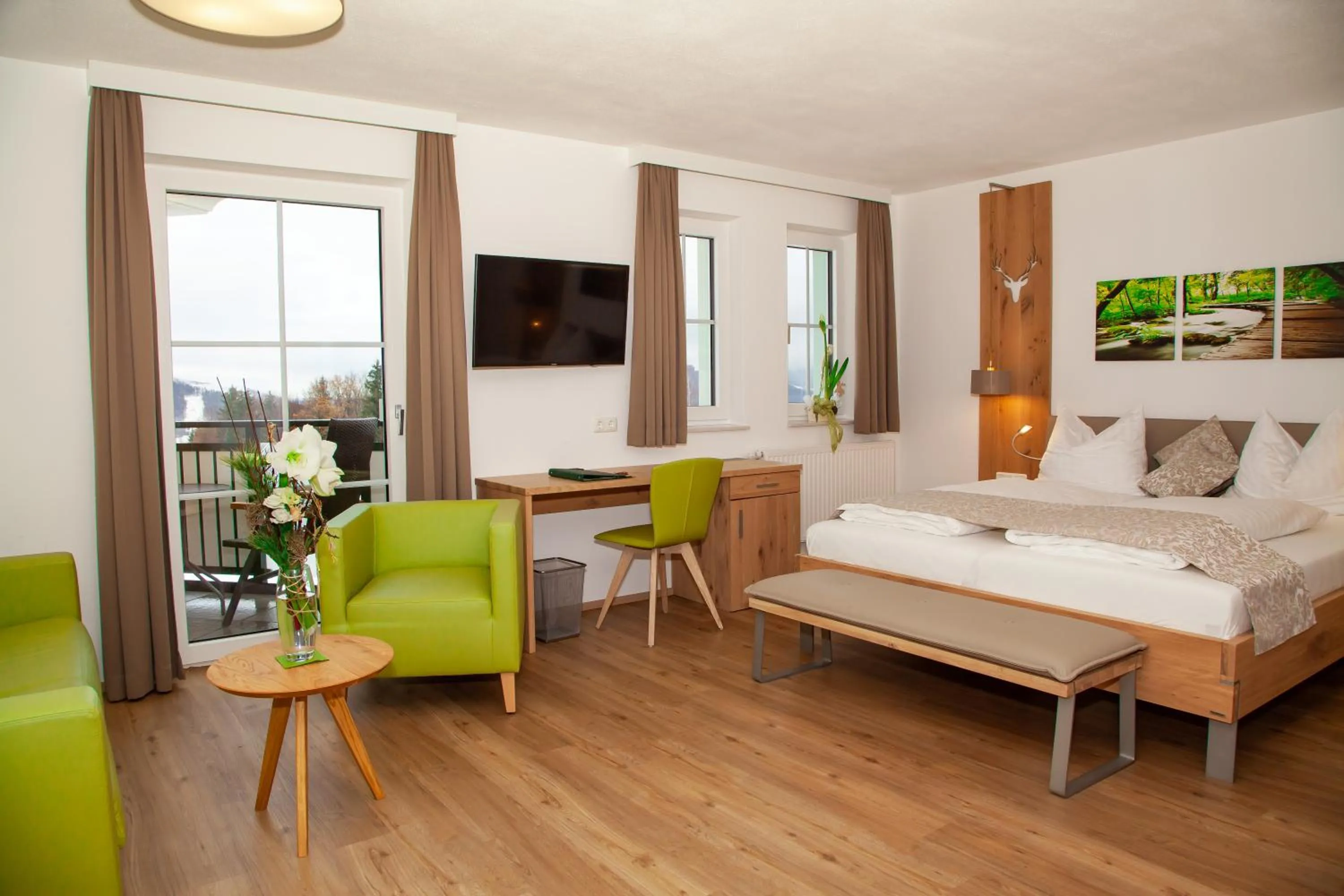 Bed in Hotel Irmgard