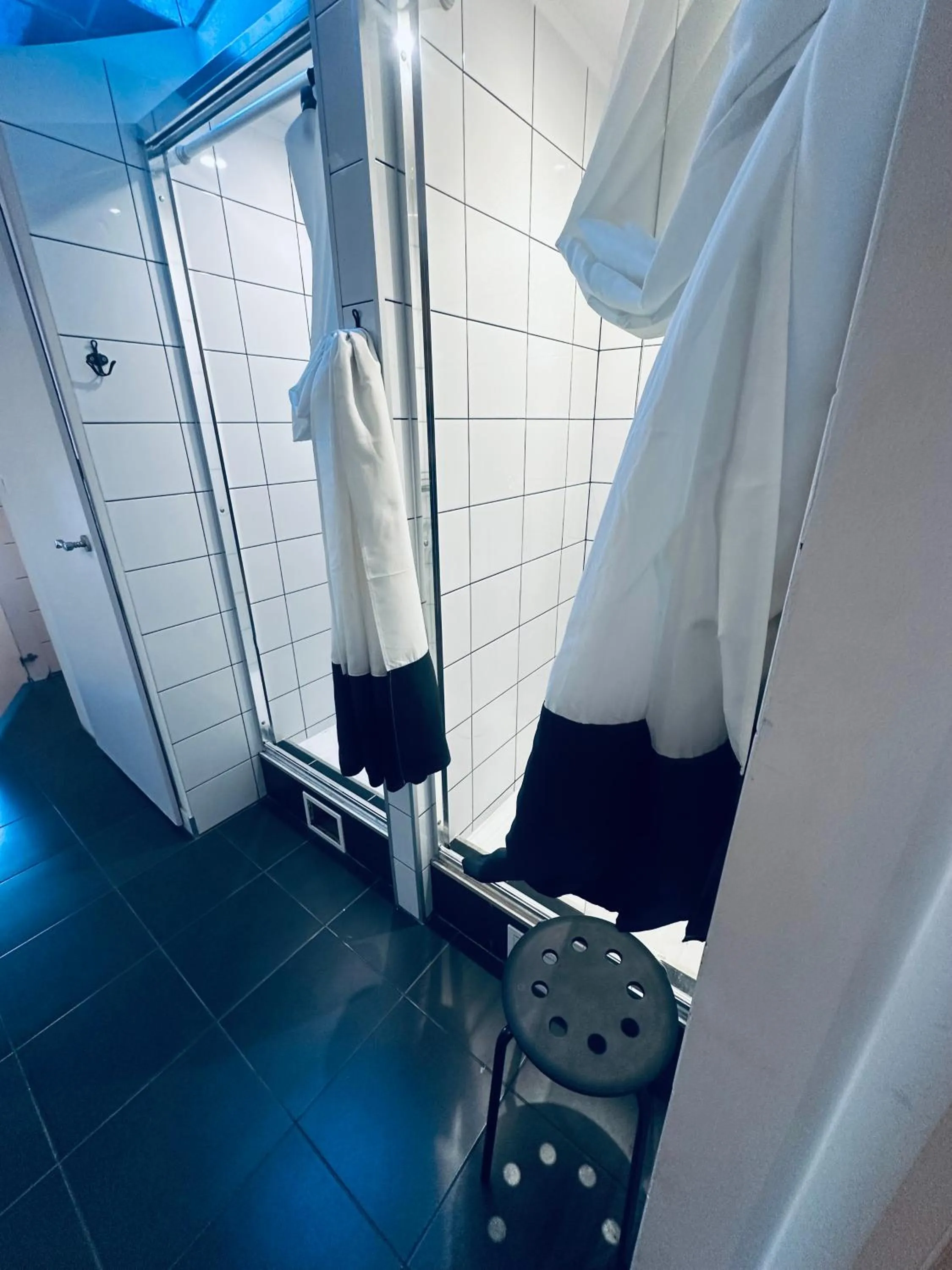 Bathroom, Bed in AB Hostel