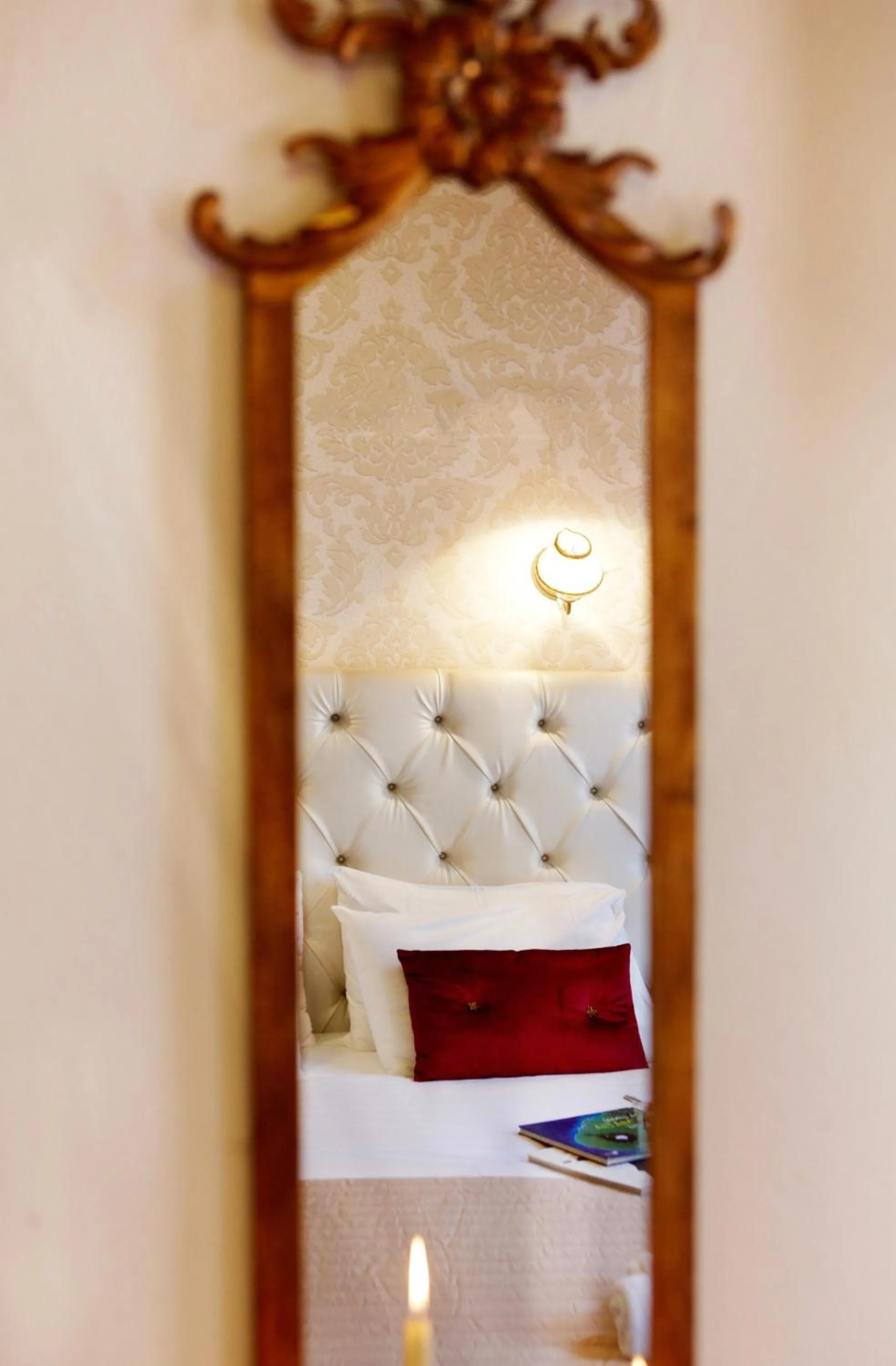 Decorative detail, Bed in Archontiko Old Town Suites