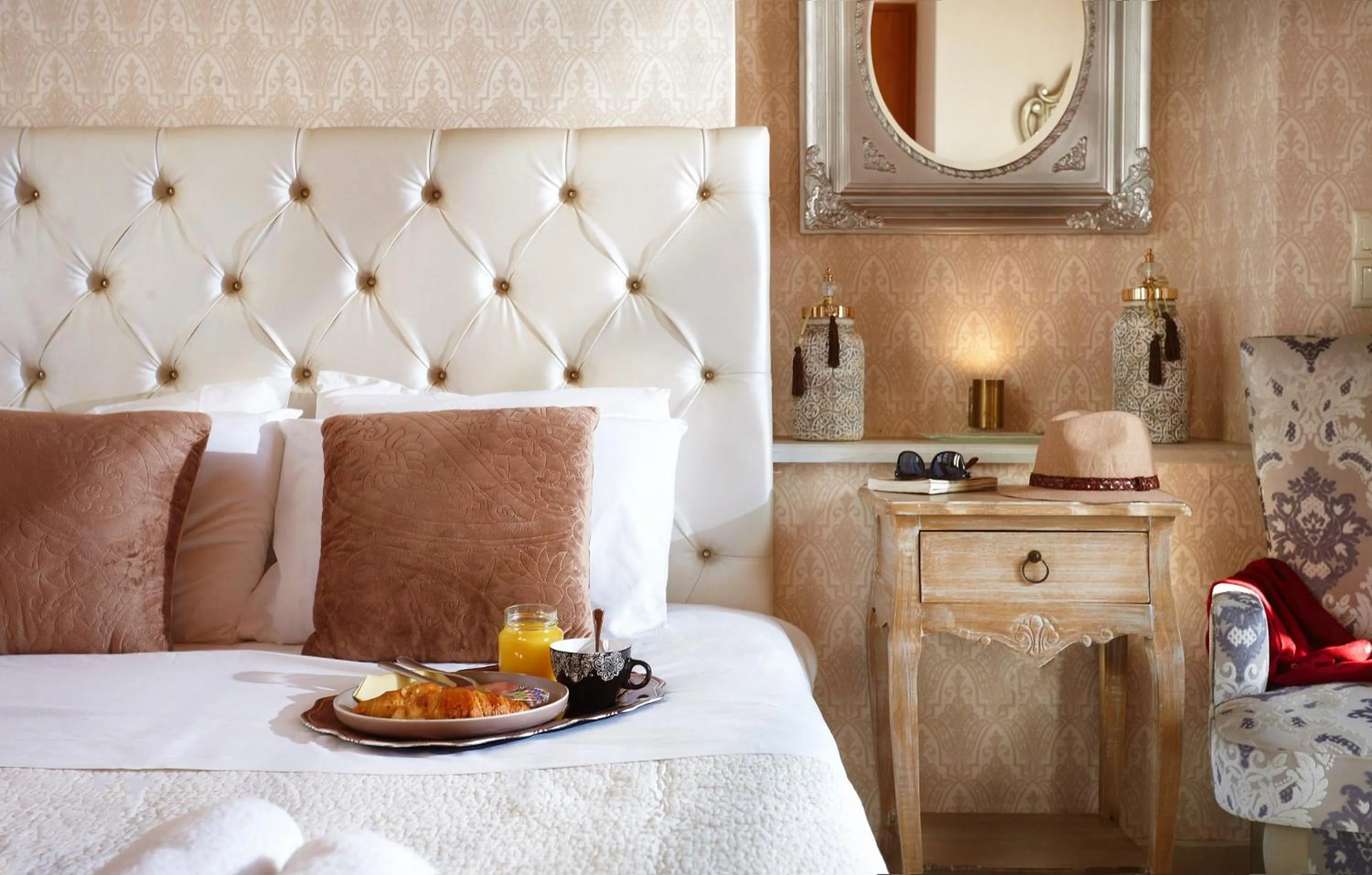 Bedroom, Bed in Archontiko Old Town Suites