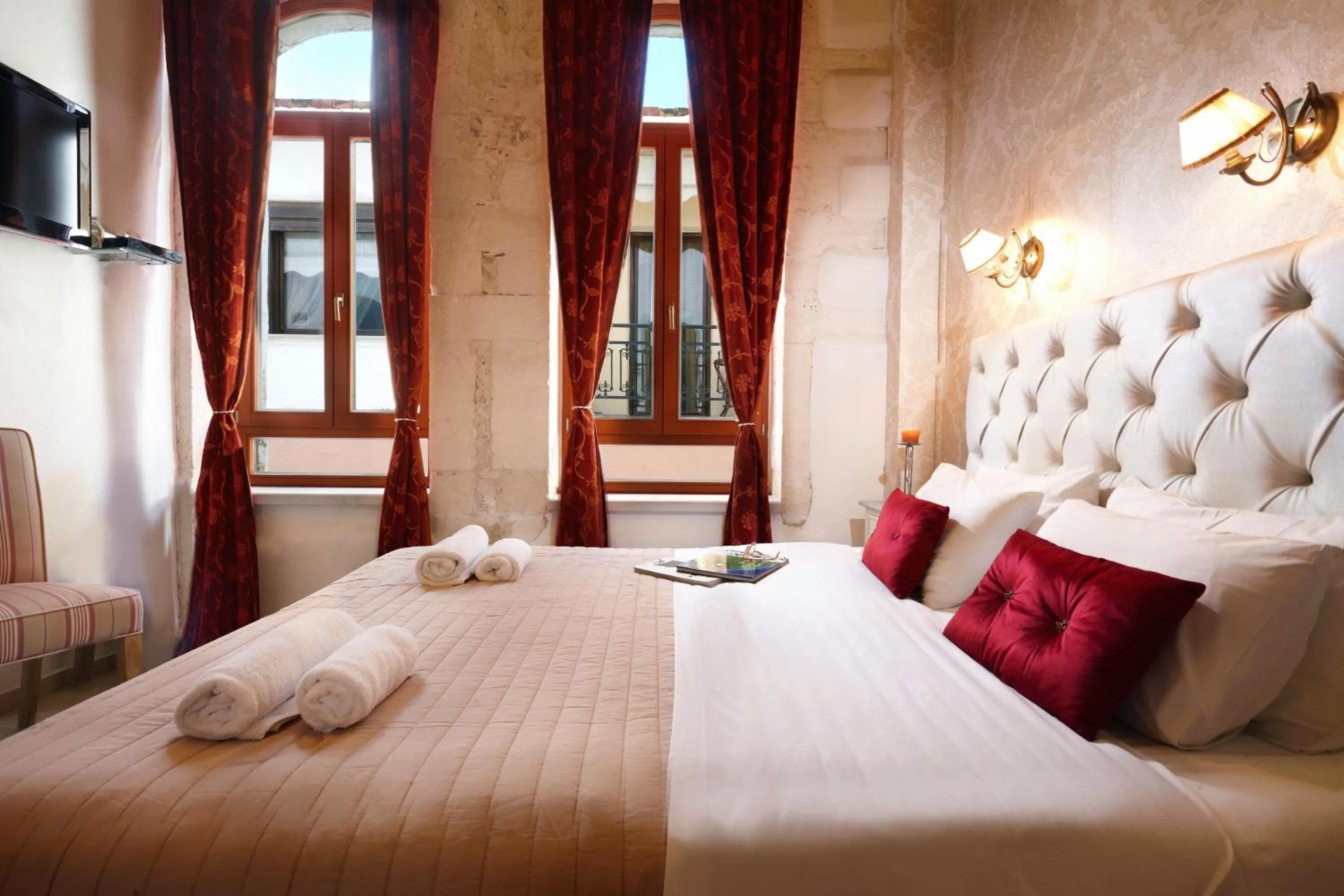 Bedroom, Bed in Archontiko Old Town Suites