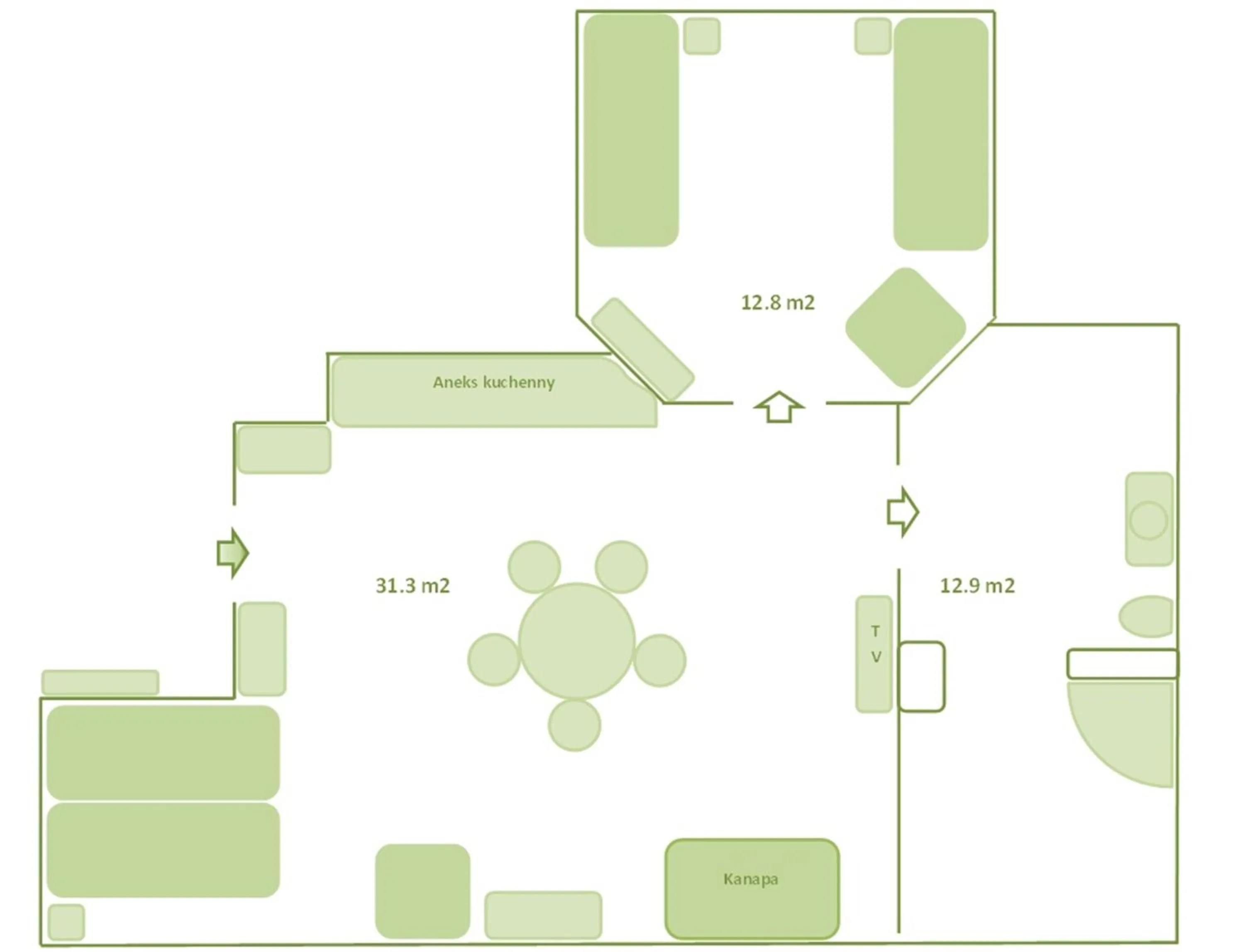 Floor plan in Apartamenty Zielony Dom