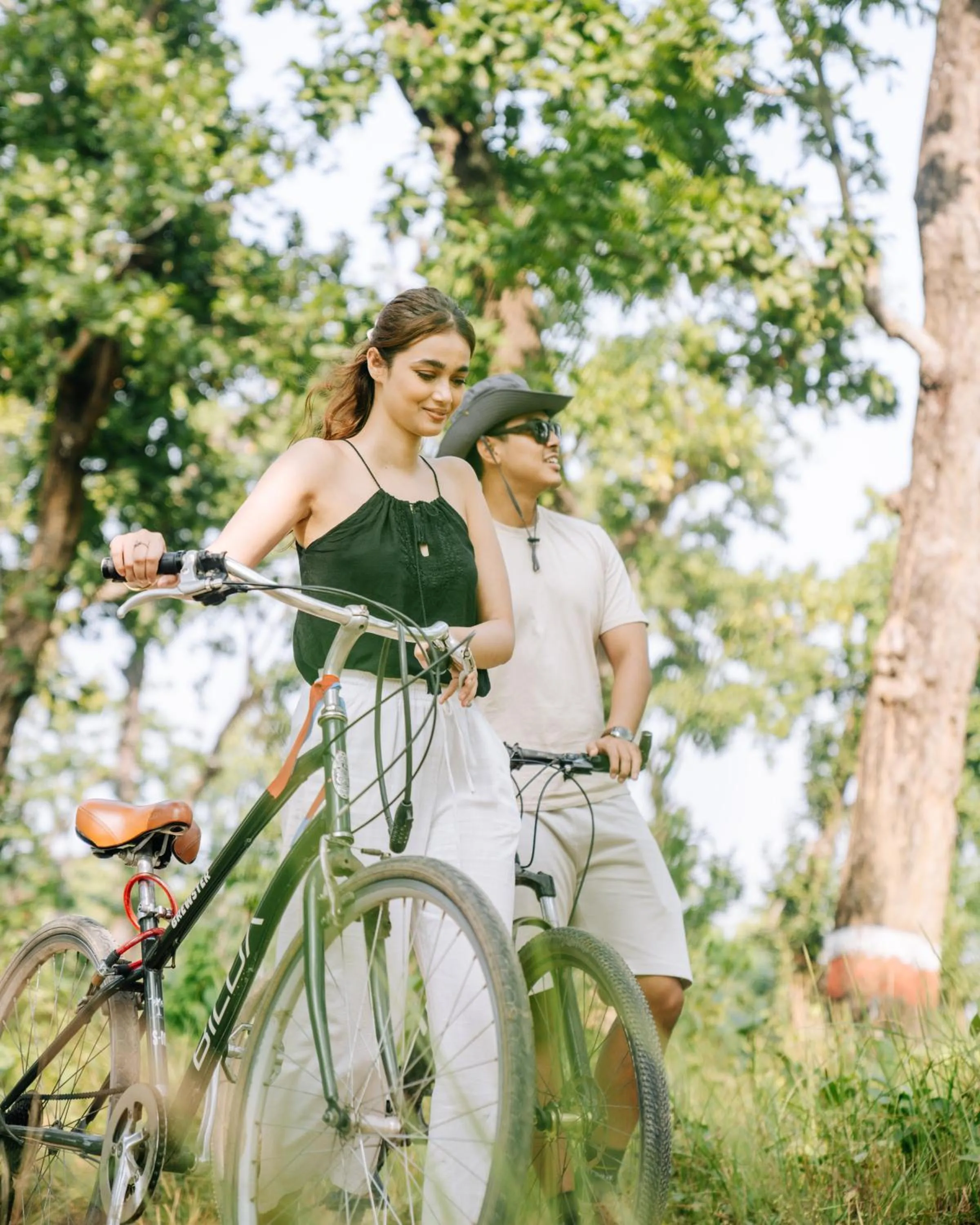 Cycling in Kasara Chitwan