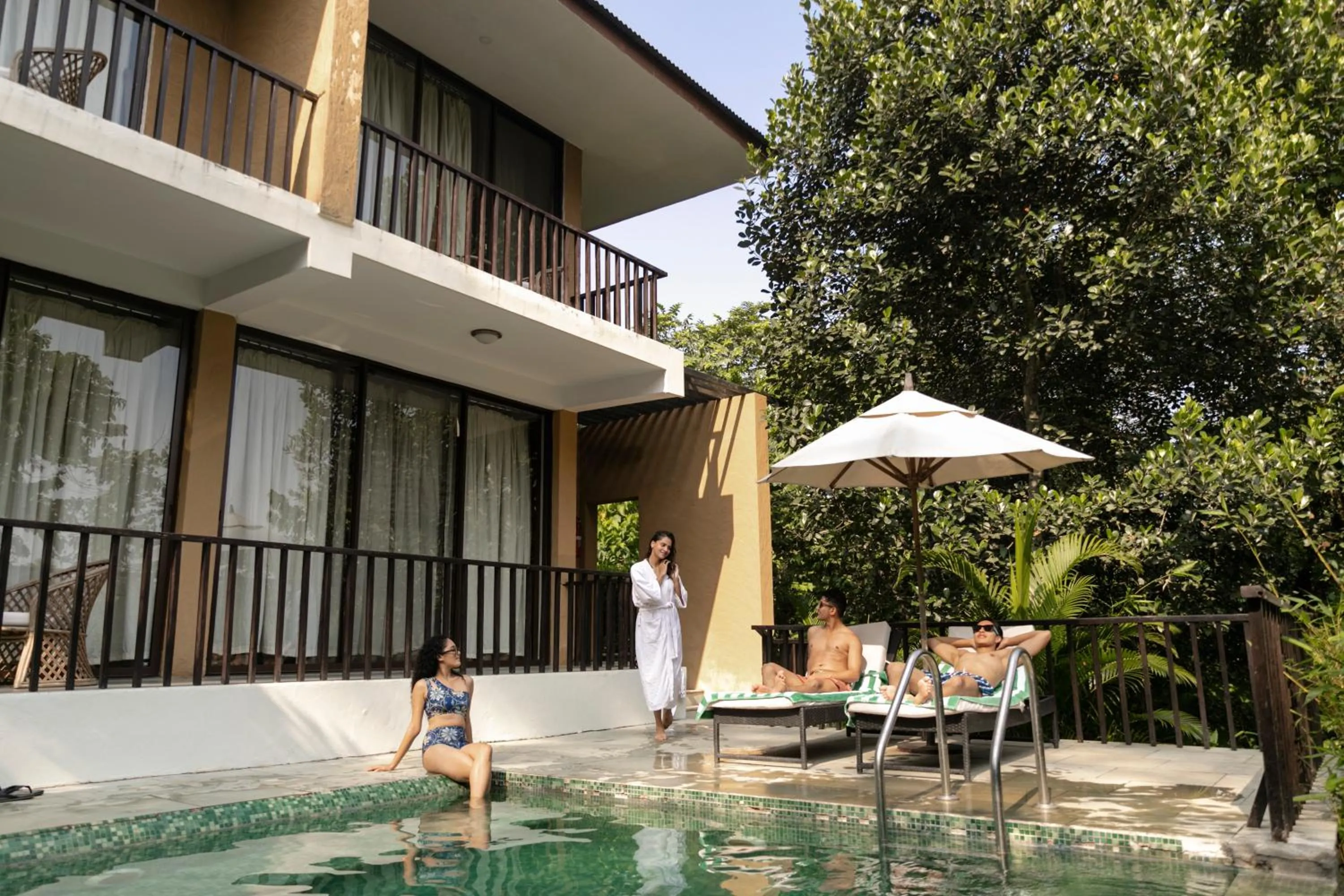 Swimming pool in Kasara Chitwan