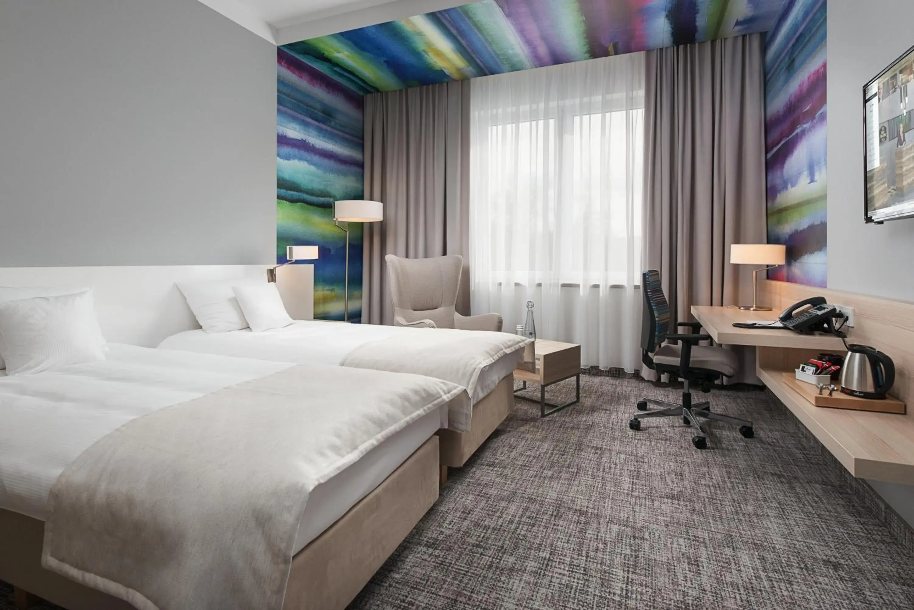 Standard Twin Room in Park Hotel & Restauracja Browar Brzeg Standard Twin Room in Park Hotel & Restauracja Browar Brzeg