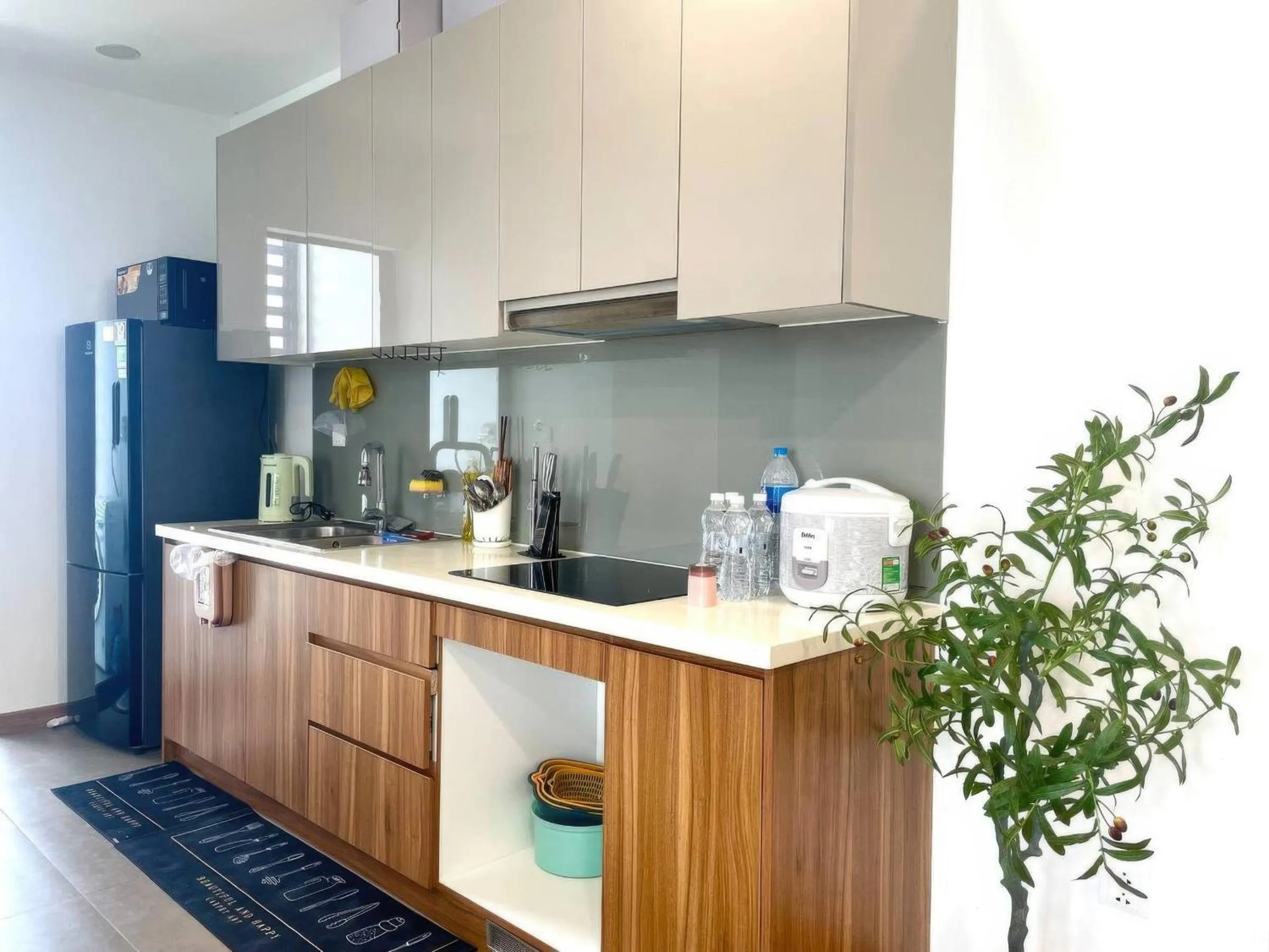 Kitchen or kitchenette in Eco Green Saigon - Free Gym & Netflix & Pool