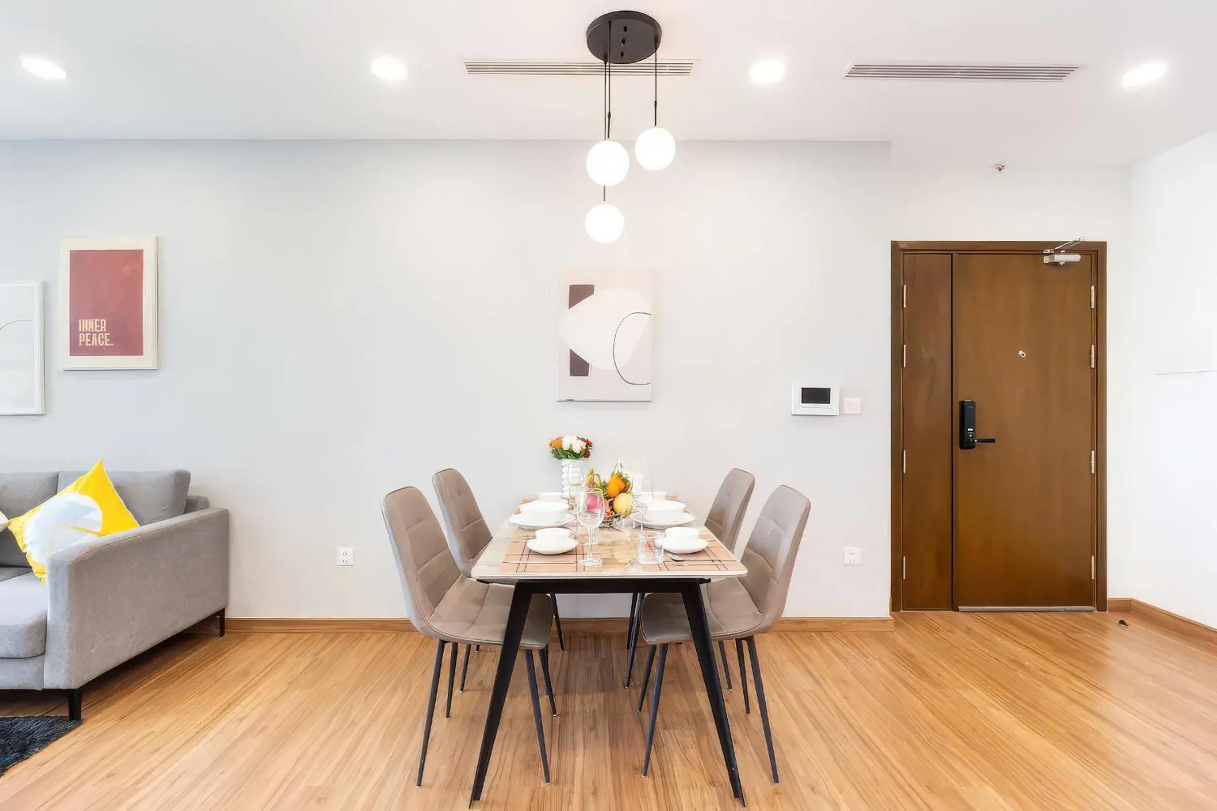 Seating area in Eco Green Saigon - Free Gym & Netflix & Pool