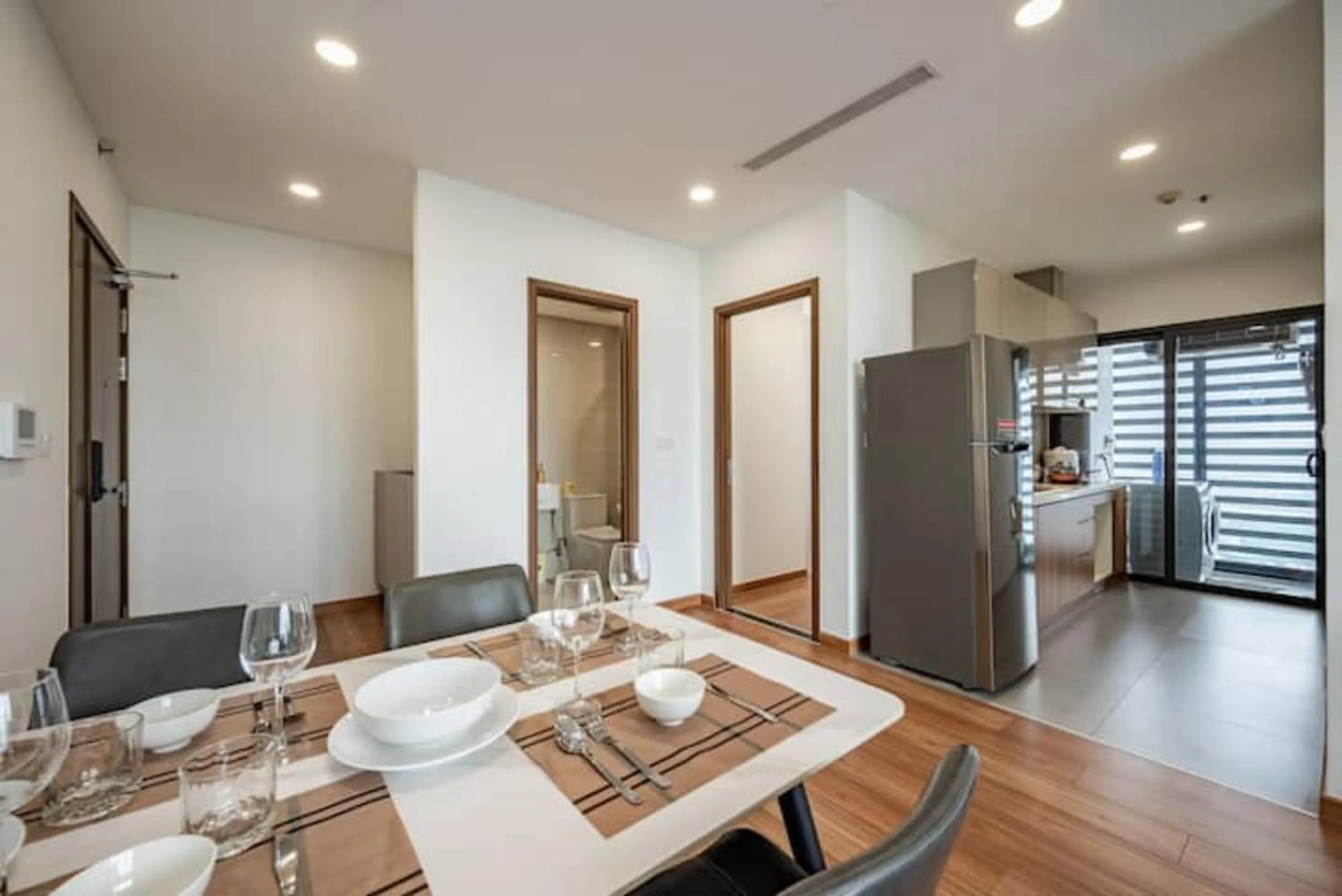 Kitchen or kitchenette in Eco Green Saigon - Free Gym & Netflix & Pool