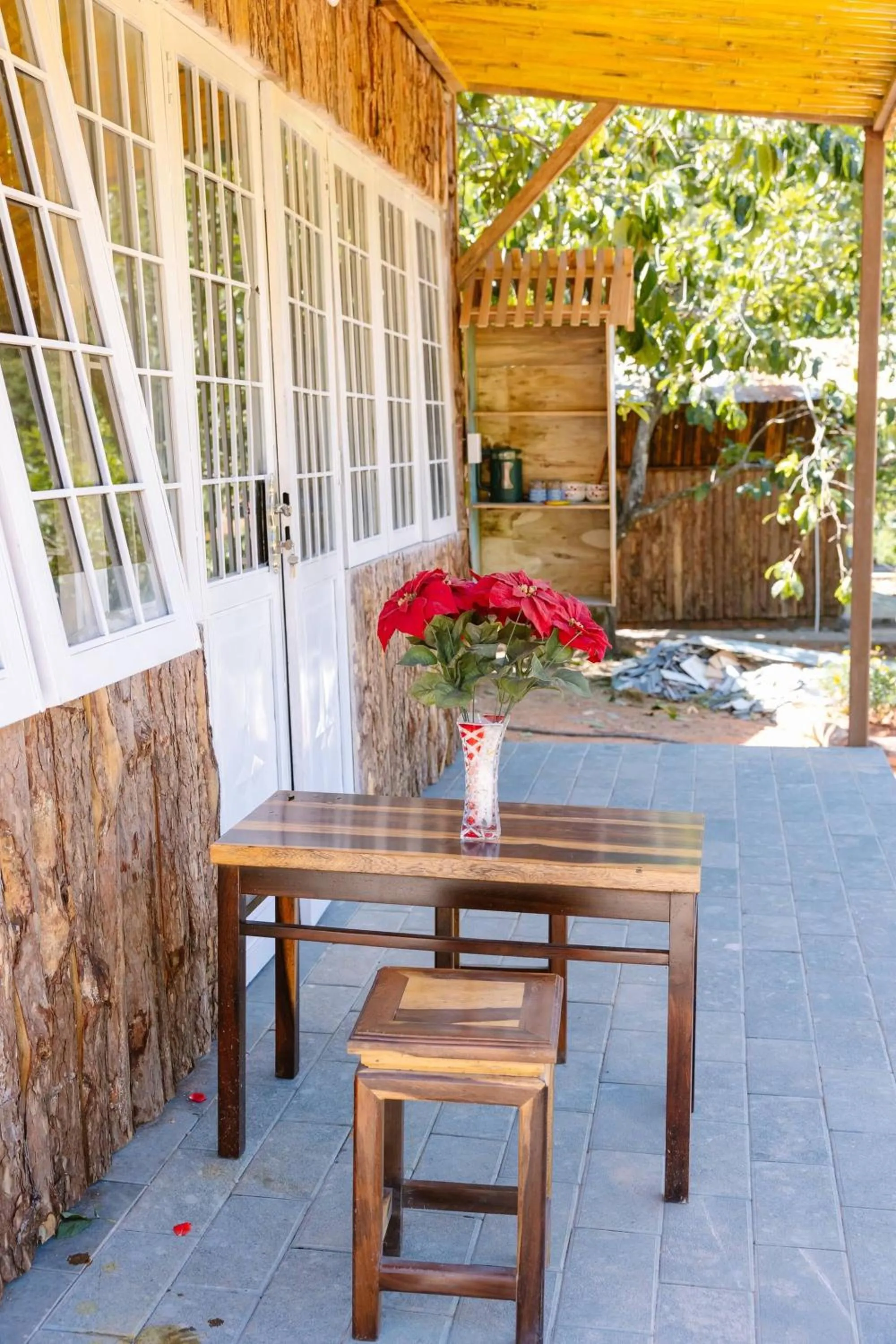 Patio in Scent Chalet D - Village