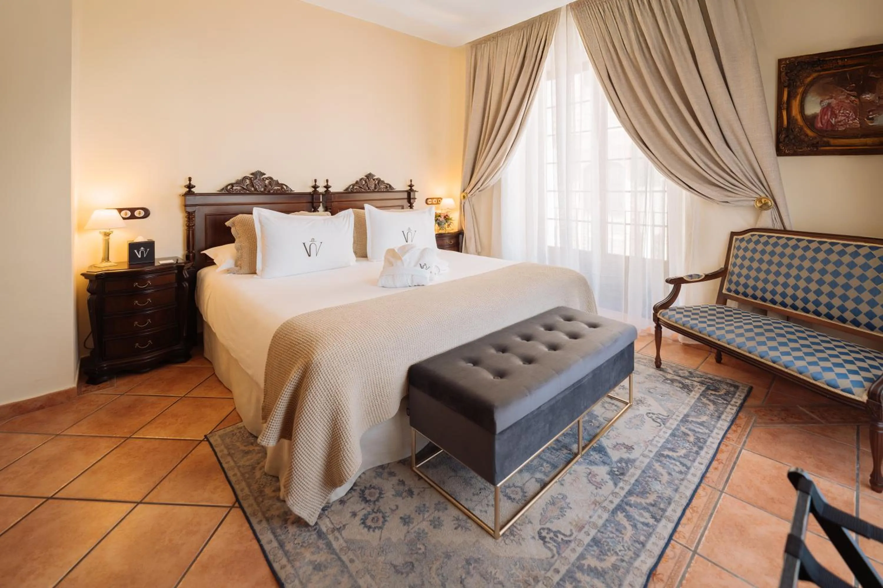 Bed in Hotel Palacio de Hemingway