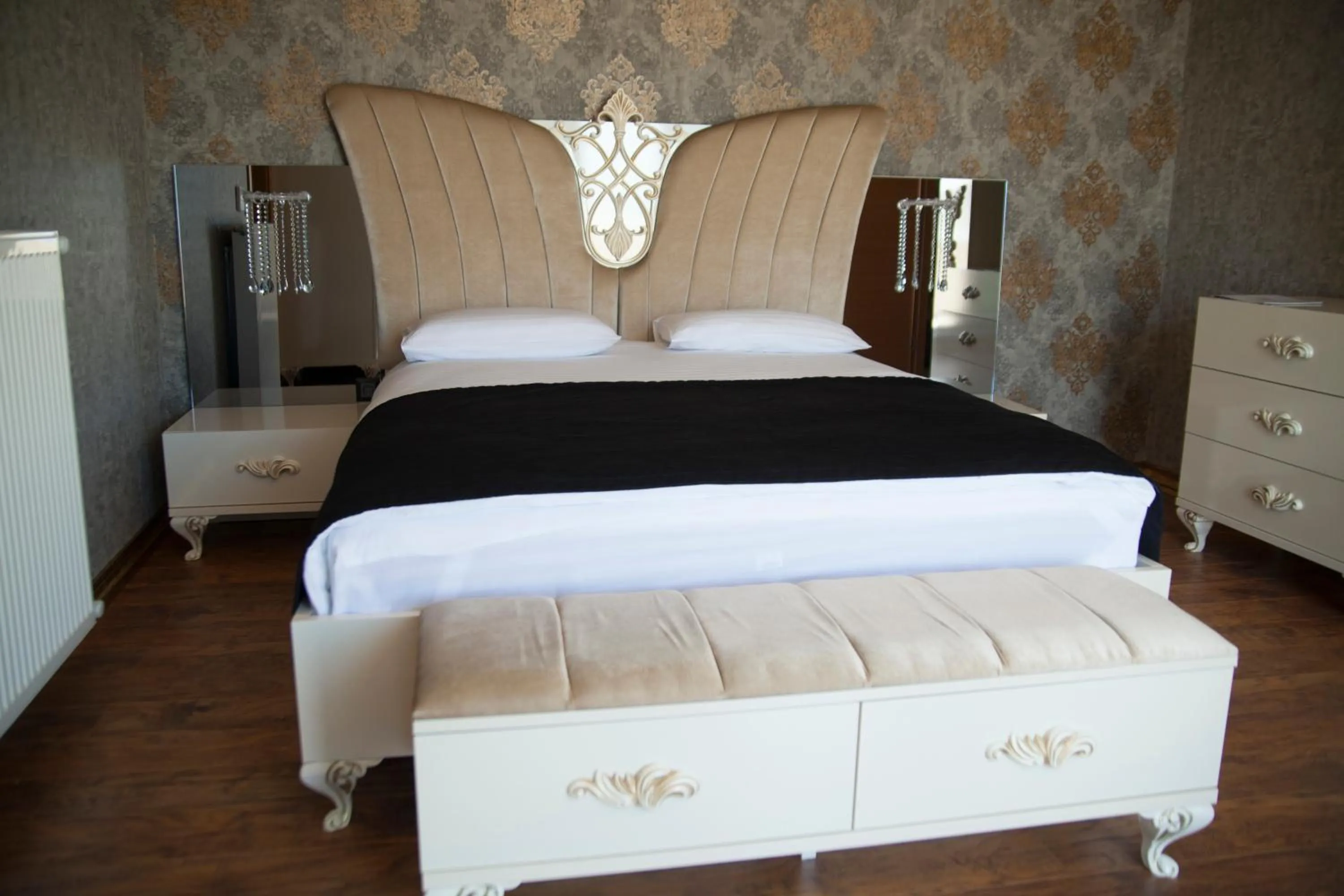 Decorative detail, Bed in Neba Royal Hotel