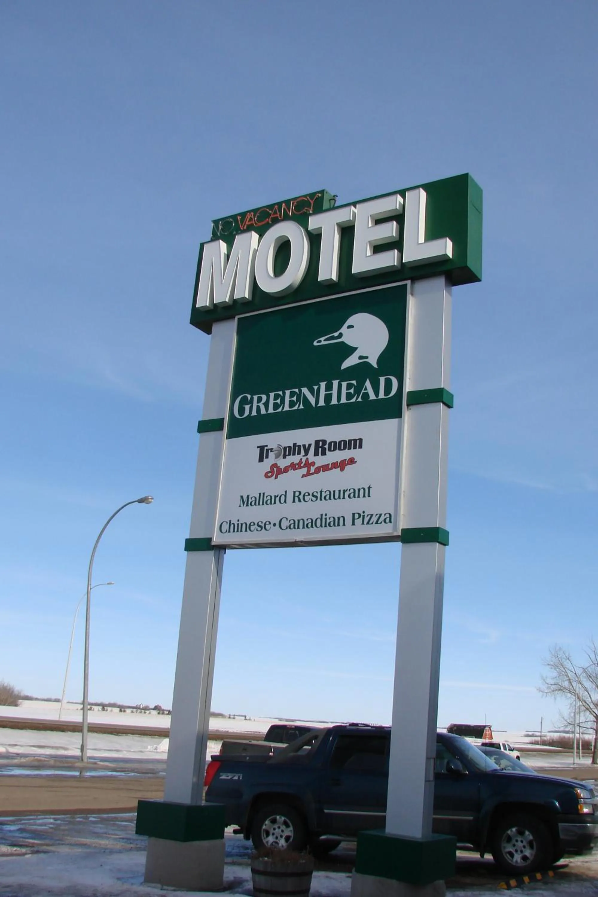 Property logo or sign in Greenhead Motel & Restaurant