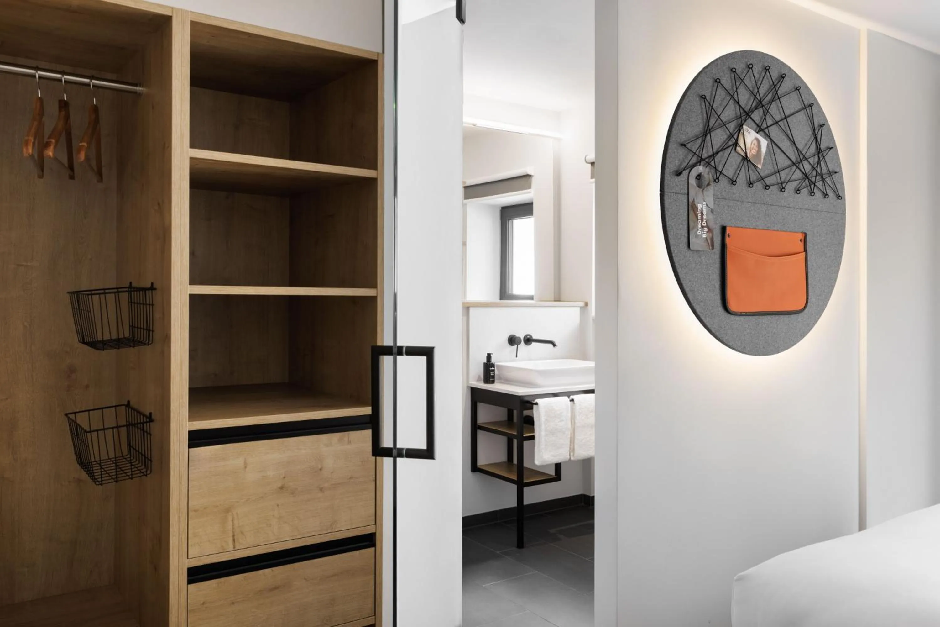 Bathroom, Bed in Stay KooooK Munich City - NEW OPENING