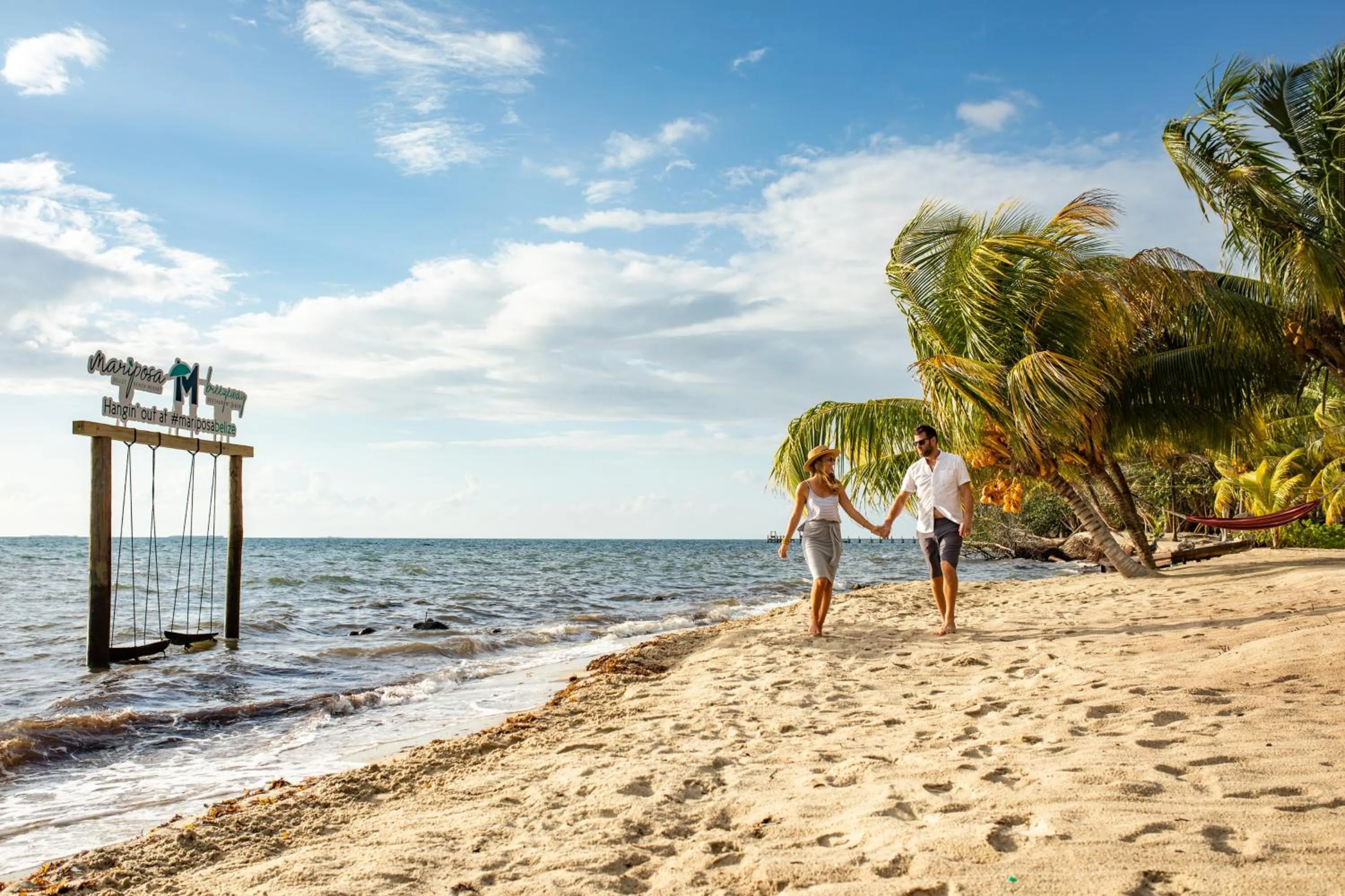 People in Mariposa Belize Beach Resort