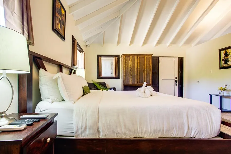 Bed in Mariposa Belize Beach Resort