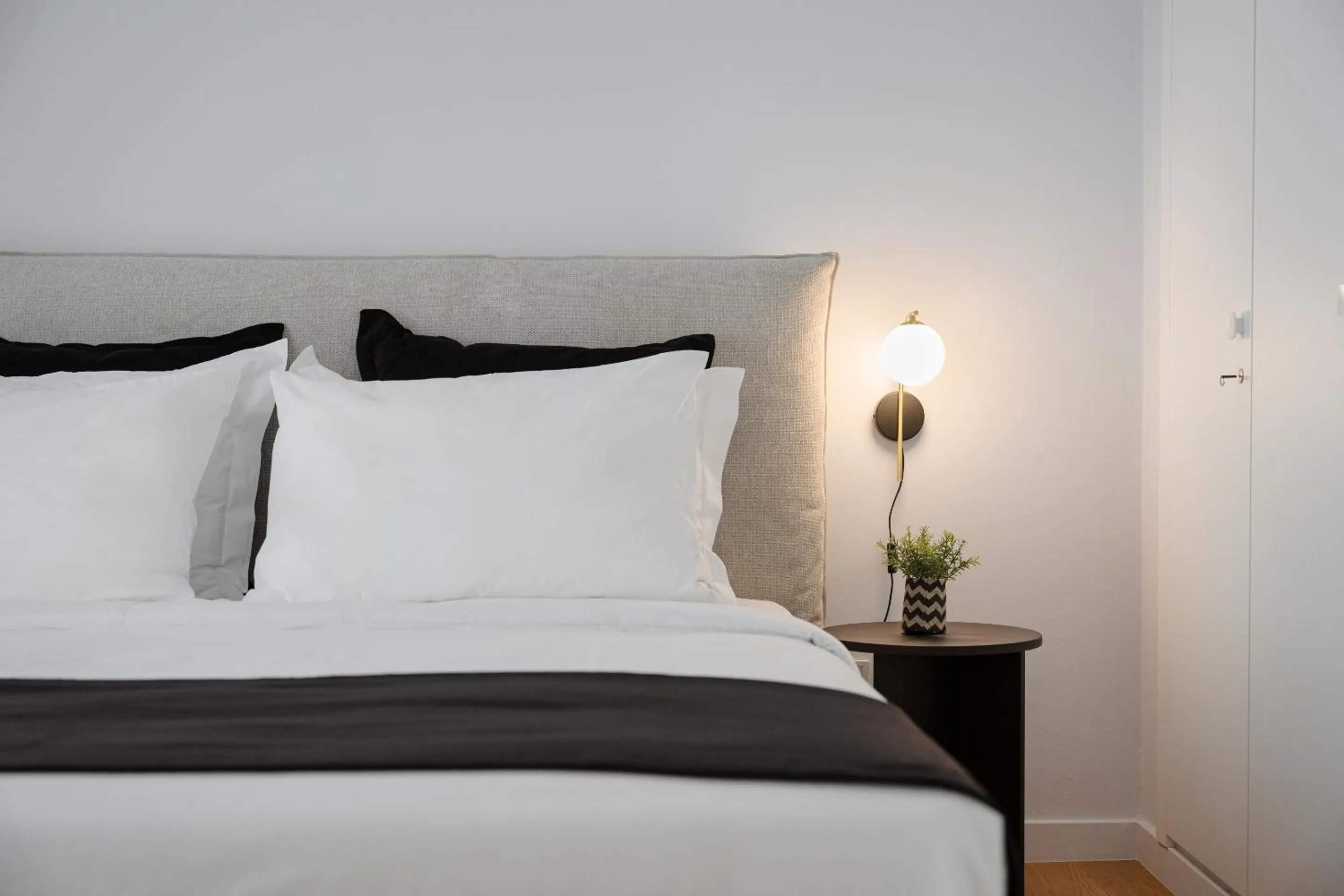 Bed in Acropolis Classy Apartments