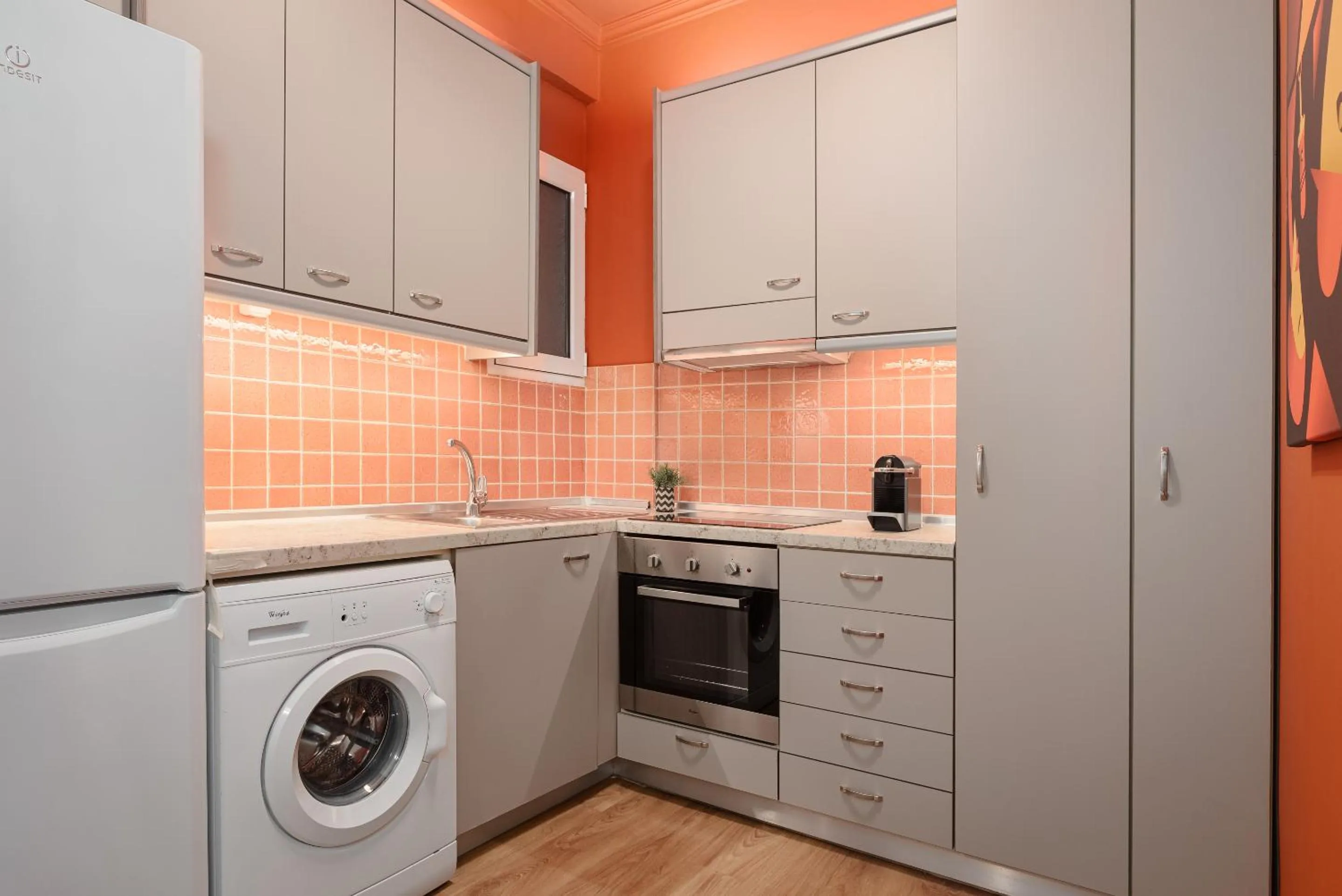 Kitchen or kitchenette in Acropolis Classy Apartments