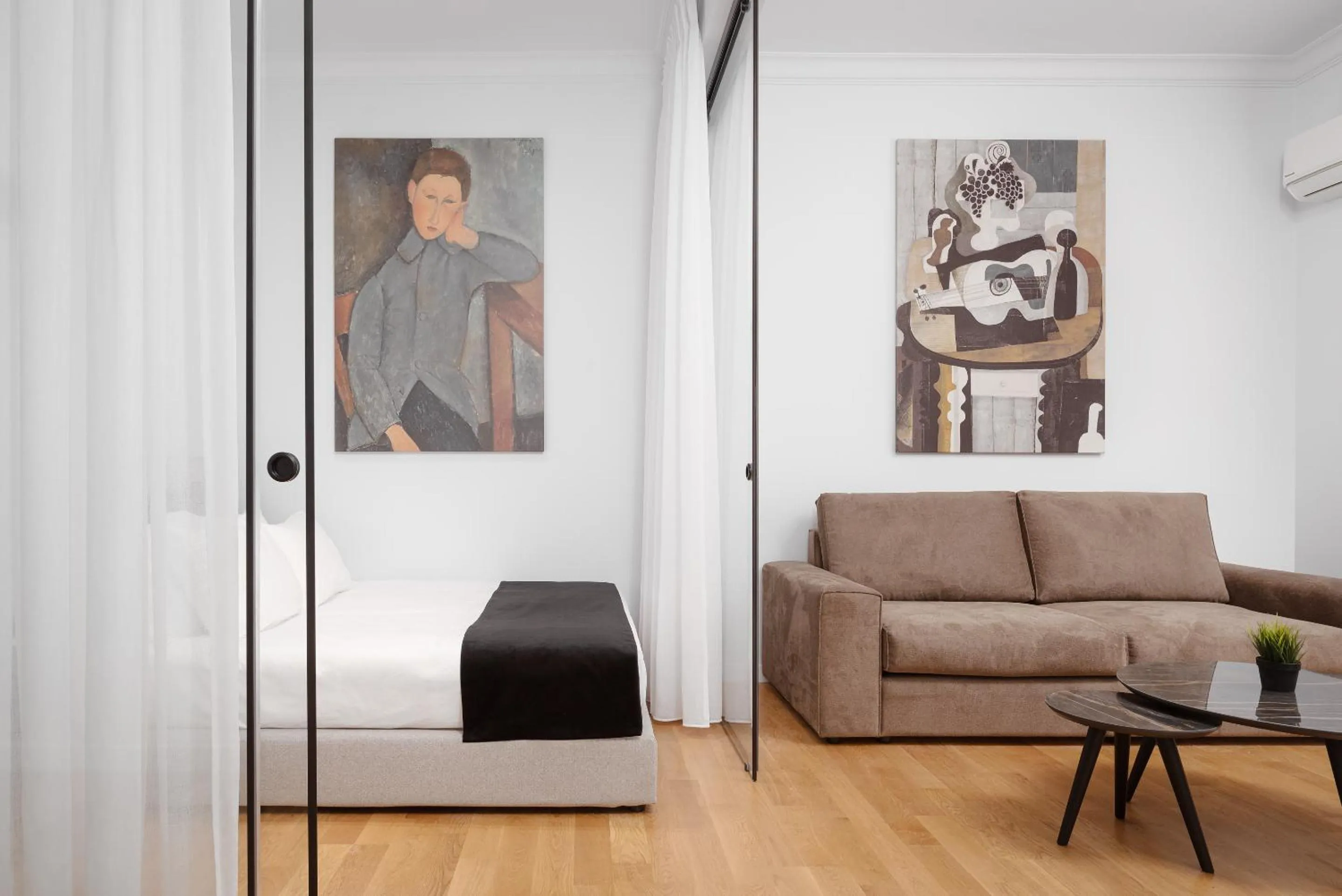 Bed in Acropolis Classy Apartments