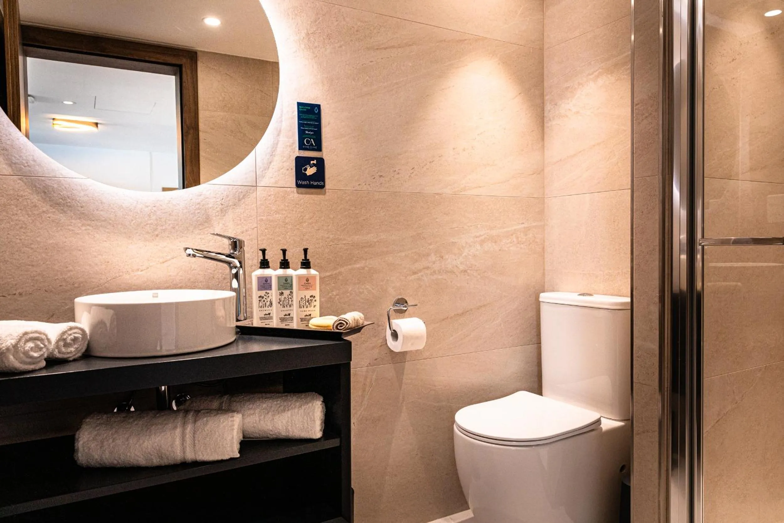 Bathroom in CA Sand Dune Hotel