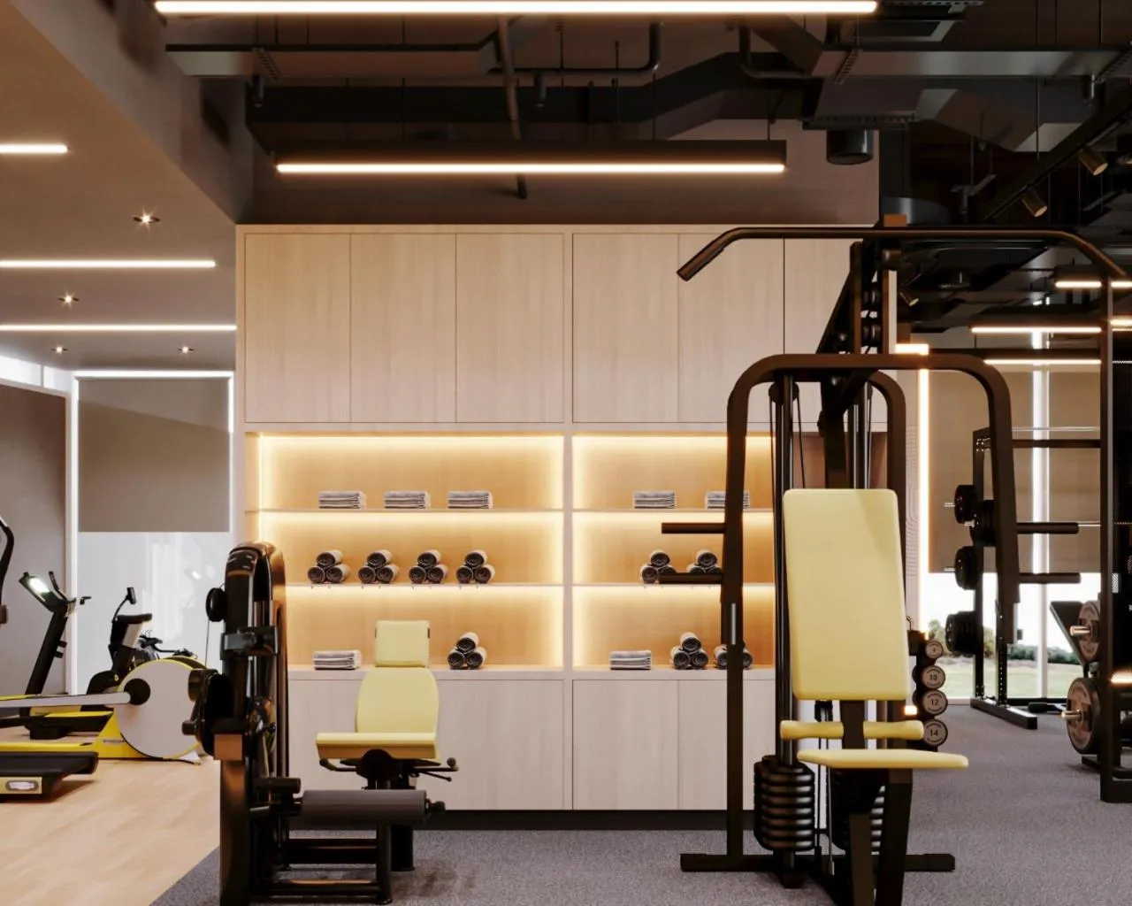 Fitness centre/facilities in Grand Millennium Business Bay