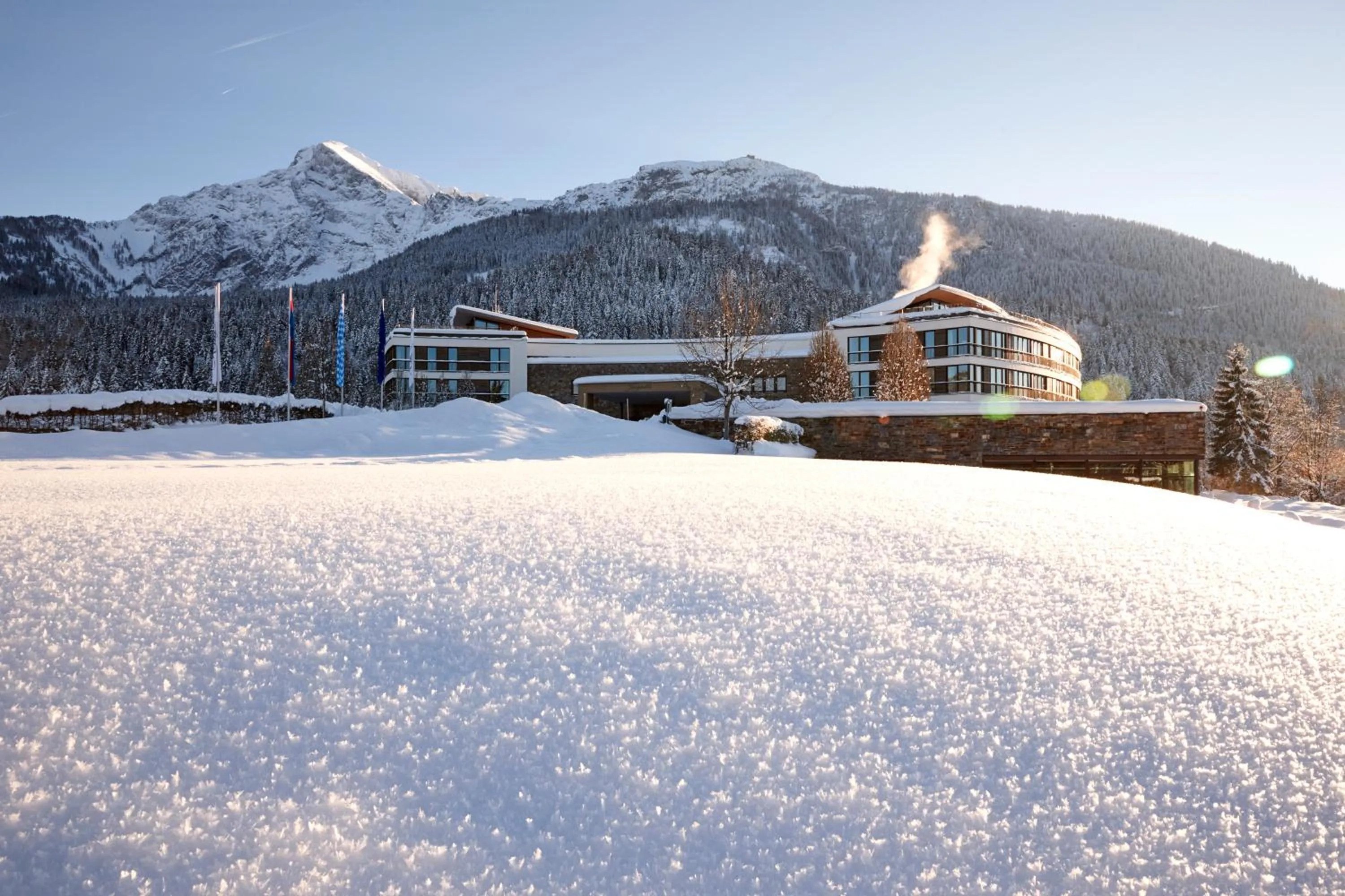Facade/entrance in Kempinski Hotel Berchtesgaden