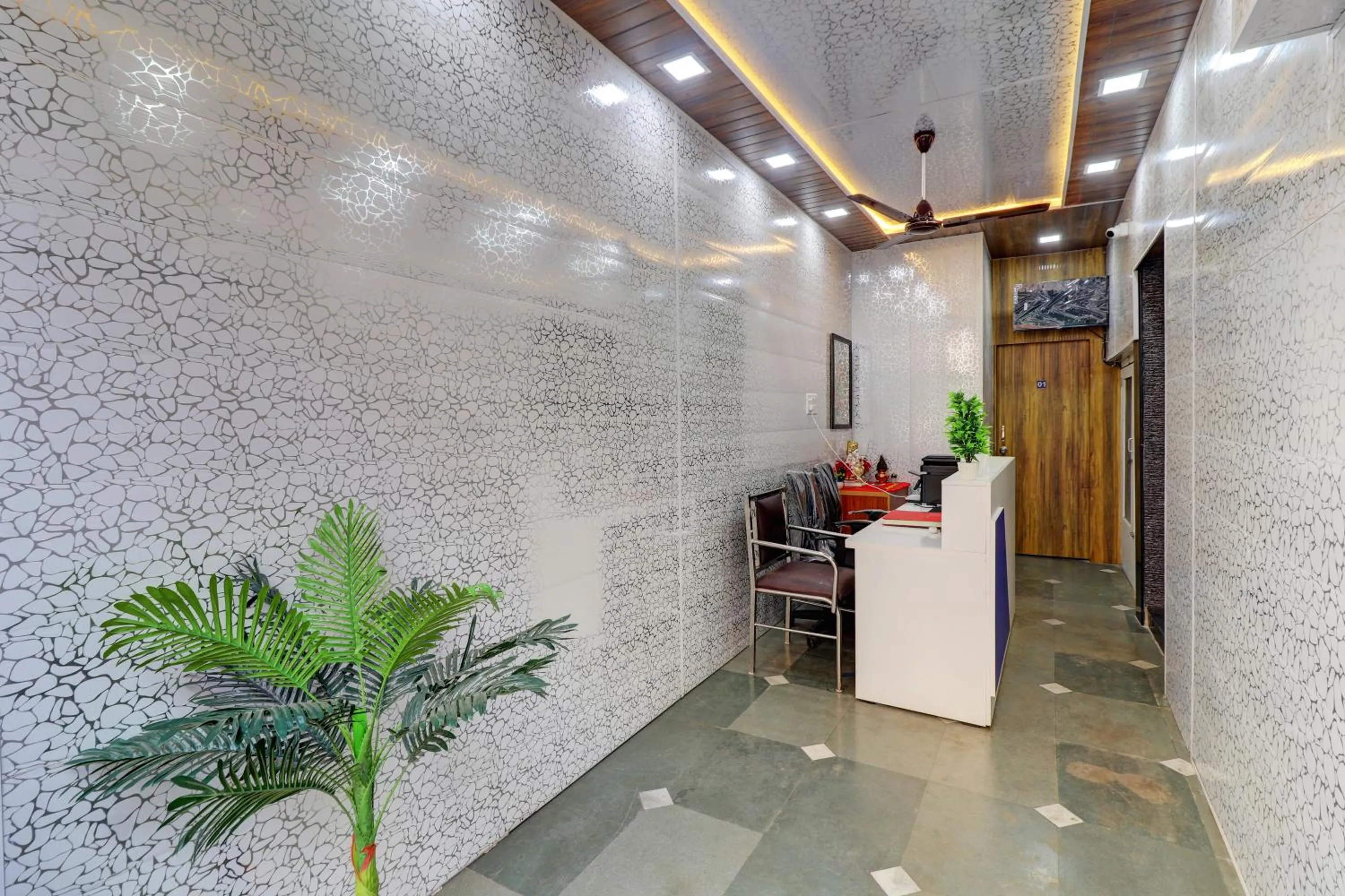 Lobby or reception in Raksha Residency