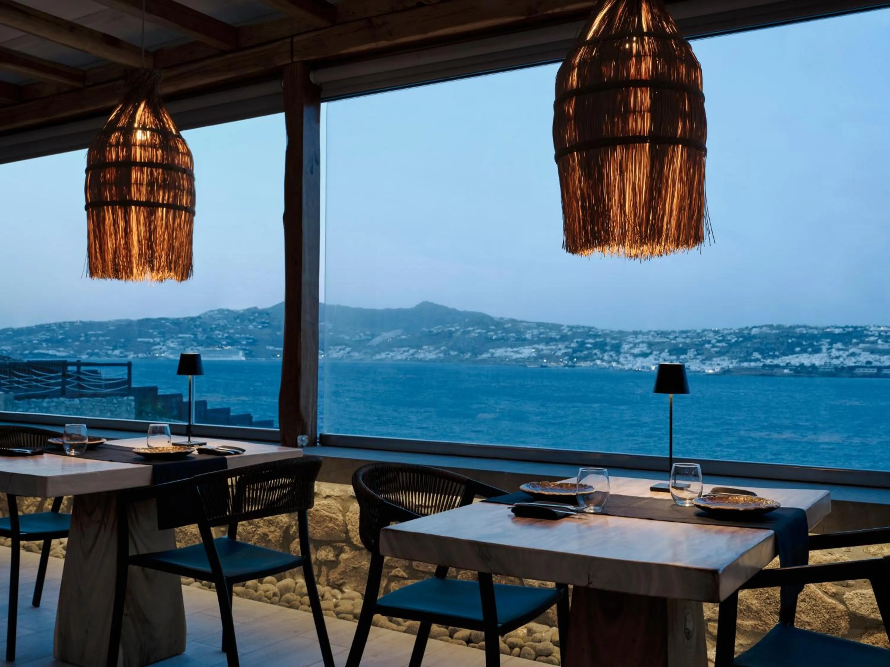 Dining area in Mykonos No5 Luxury Suites & Villas