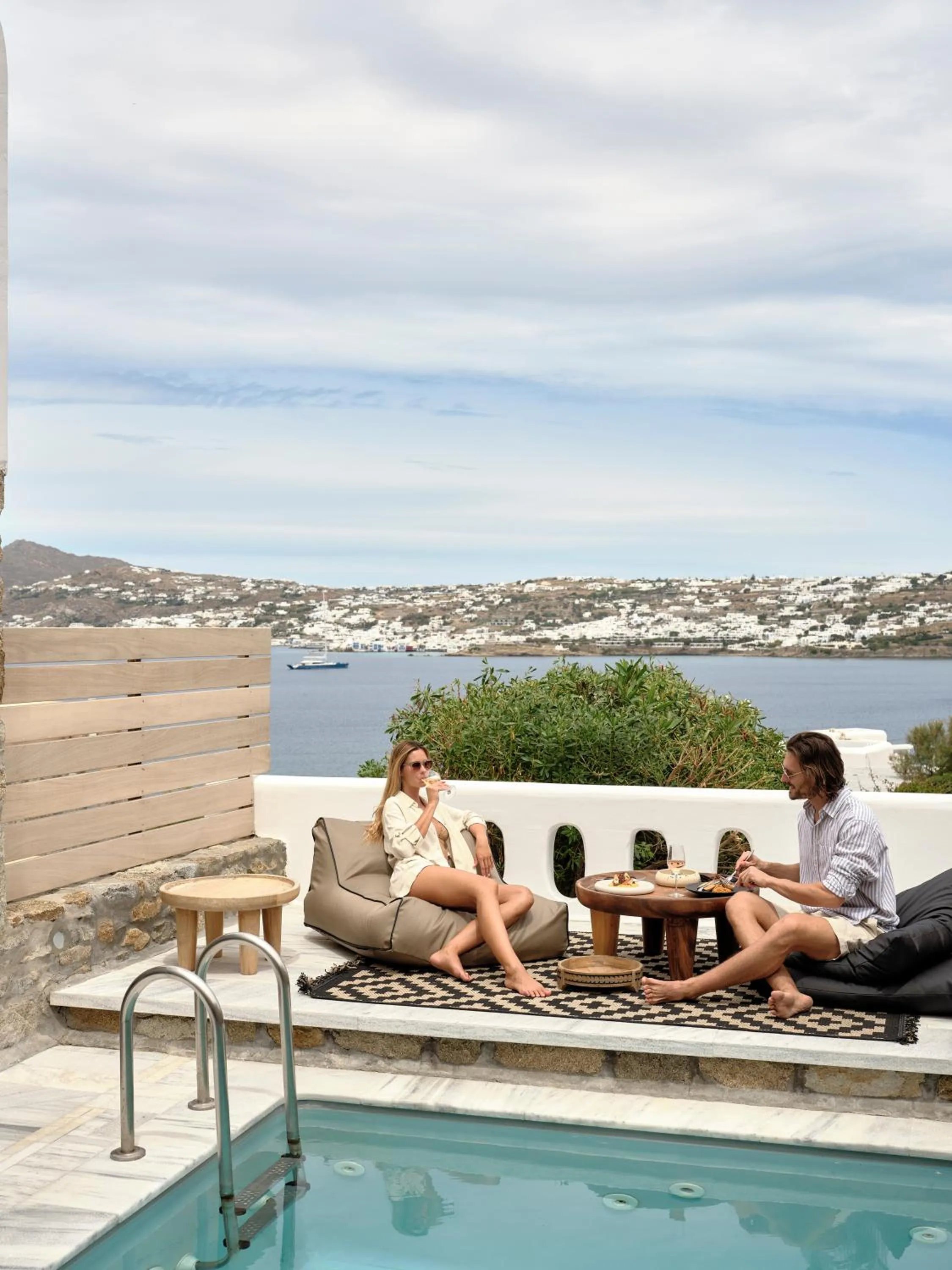 Balcony/Terrace in Mykonos No5 Luxury Suites & Villas