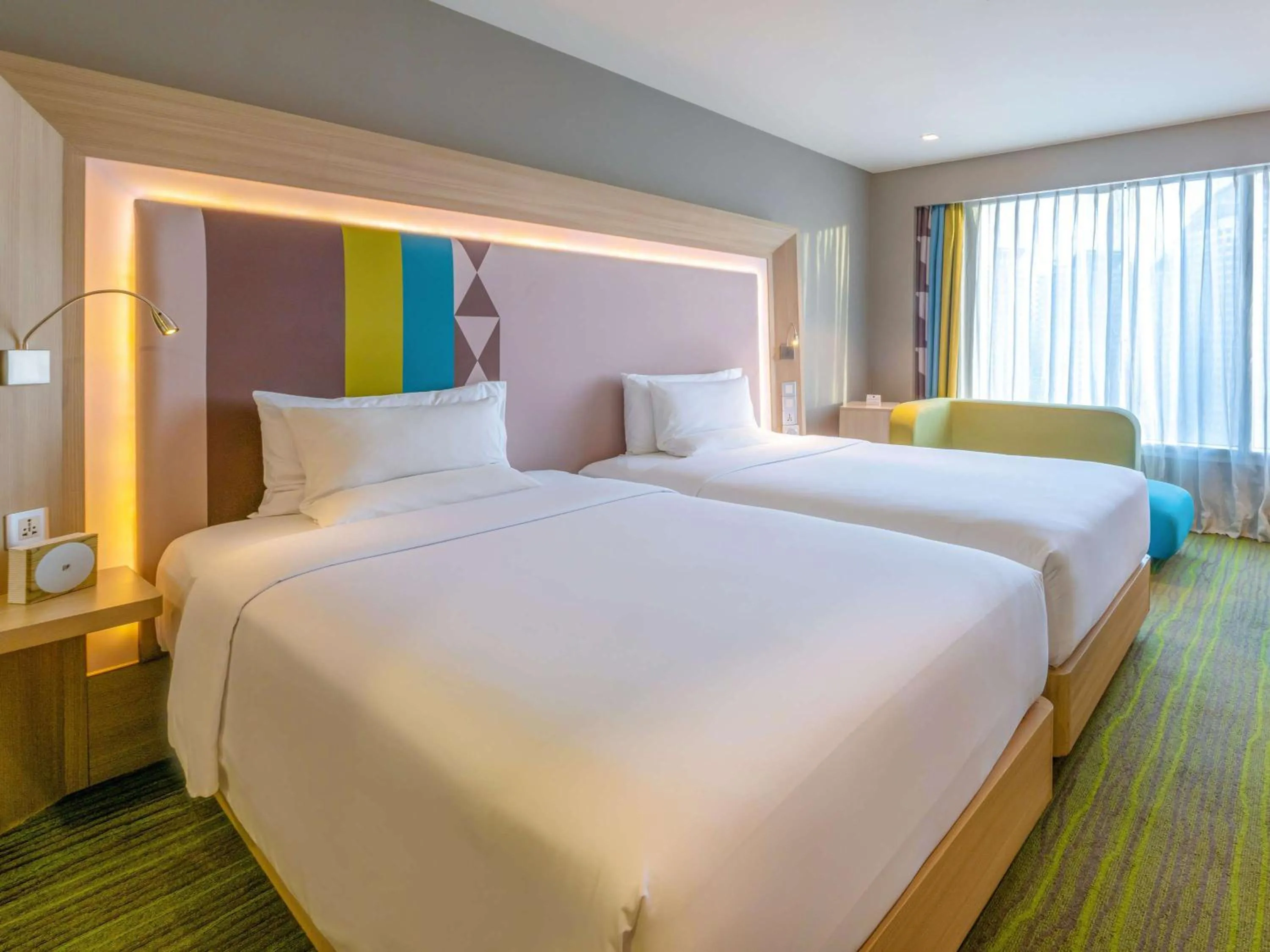 Bedroom, Bed in Novotel Manila Araneta City Hotel