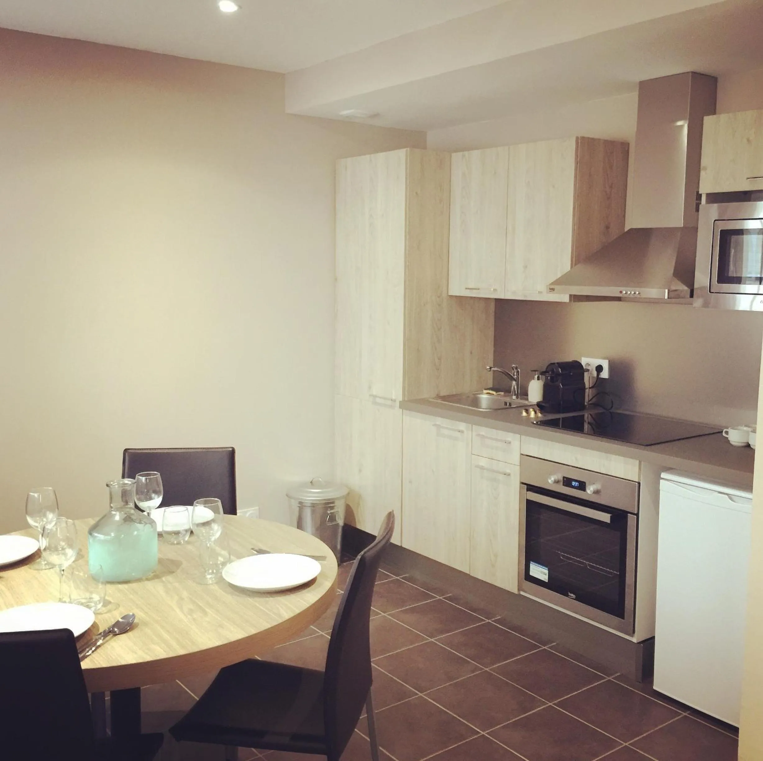 Kitchen or kitchenette in Villa Serafina Apartements