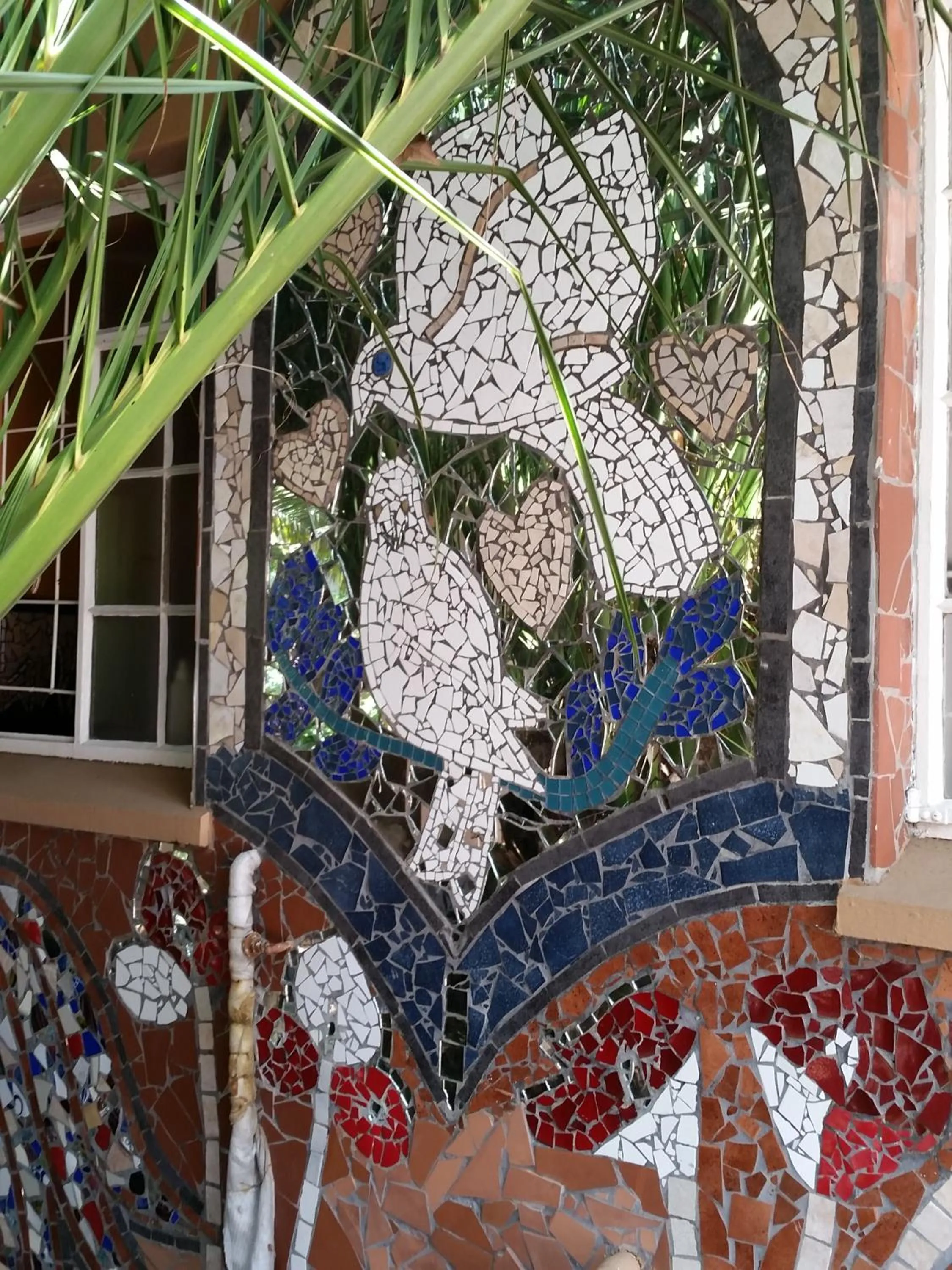 Garden view in Izimbali Lodge and Restaurant