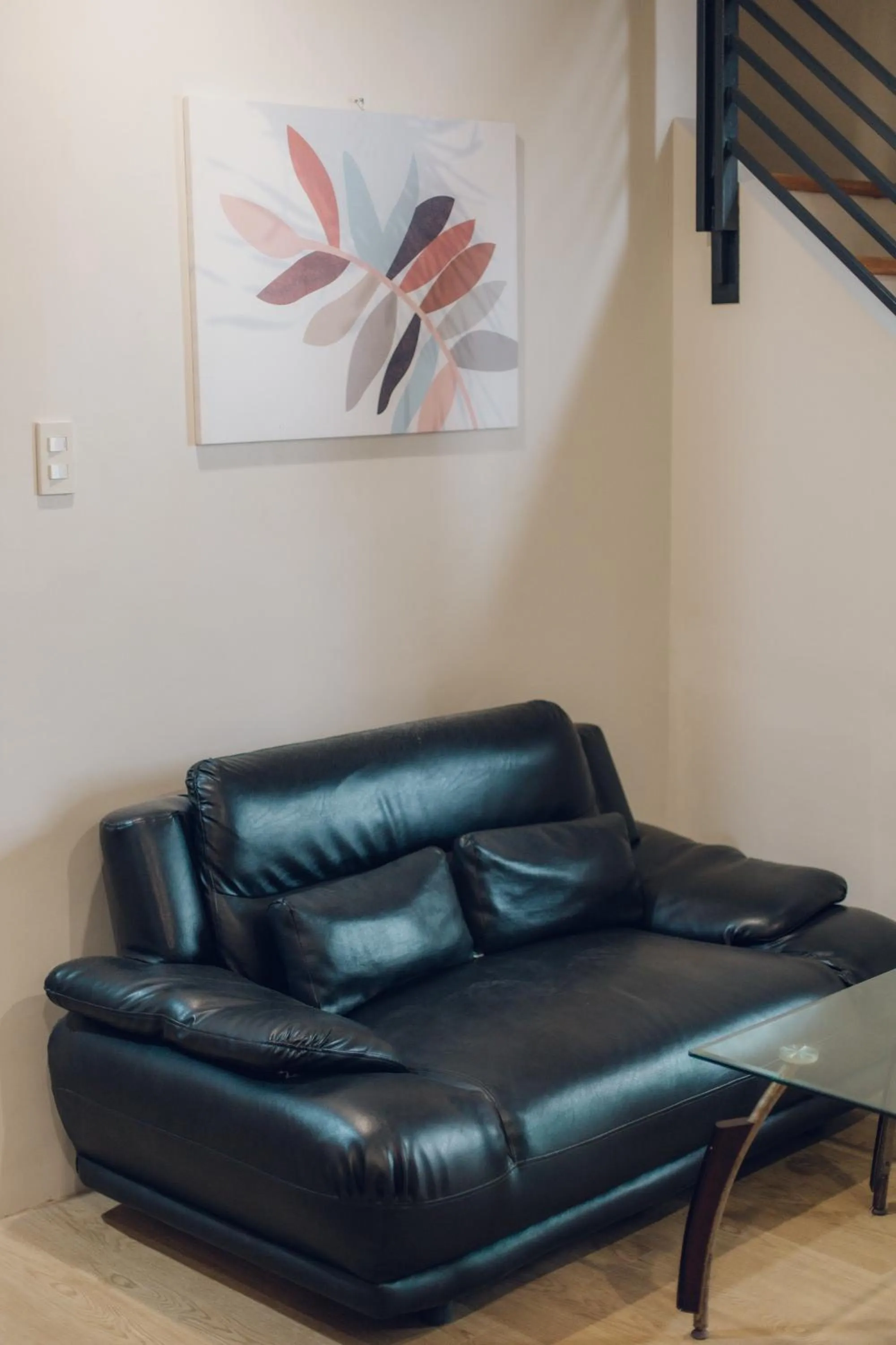 Living room in Elyseah Condotel, Angeles Pampanga