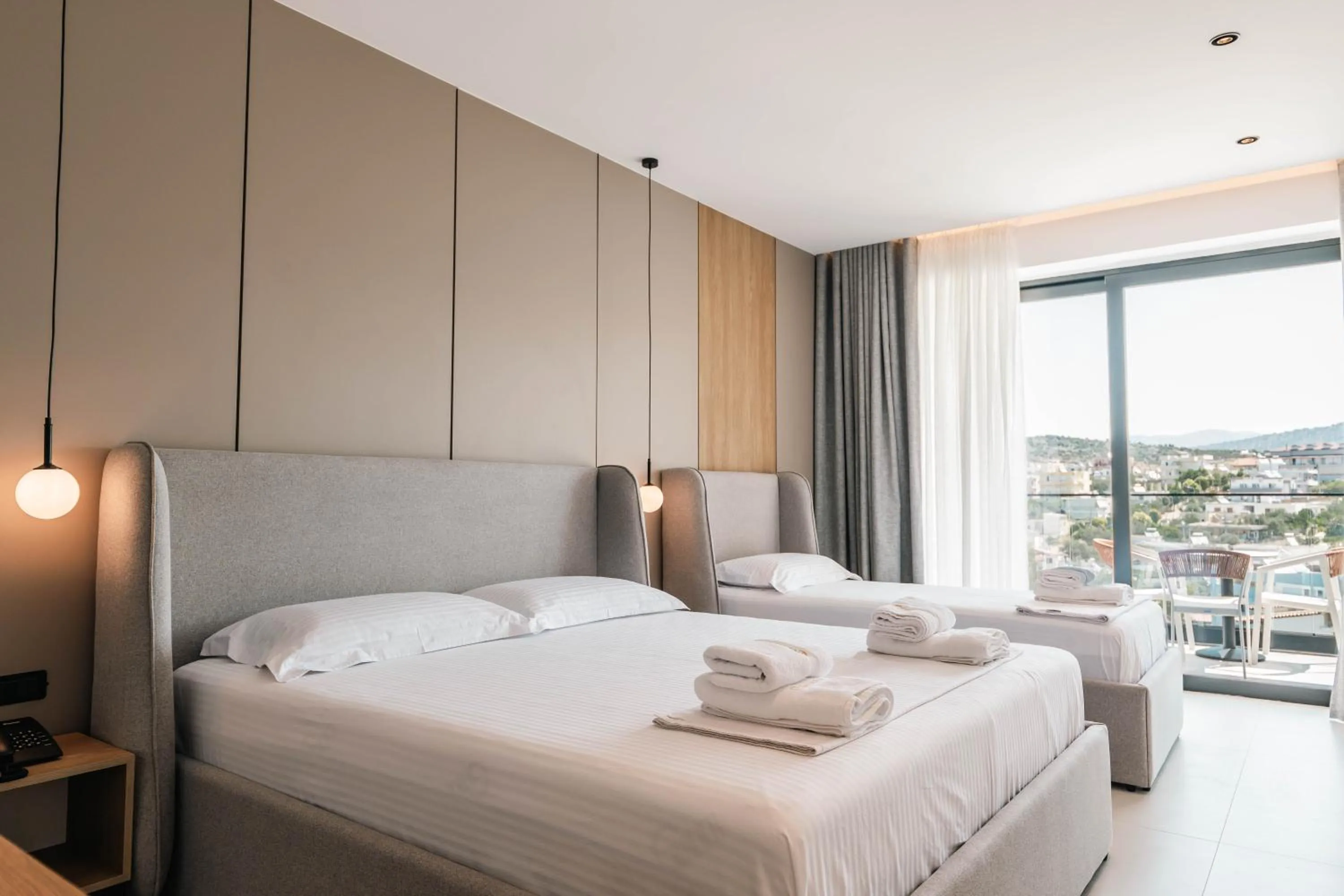 Bed in Central Park Premium Hotel