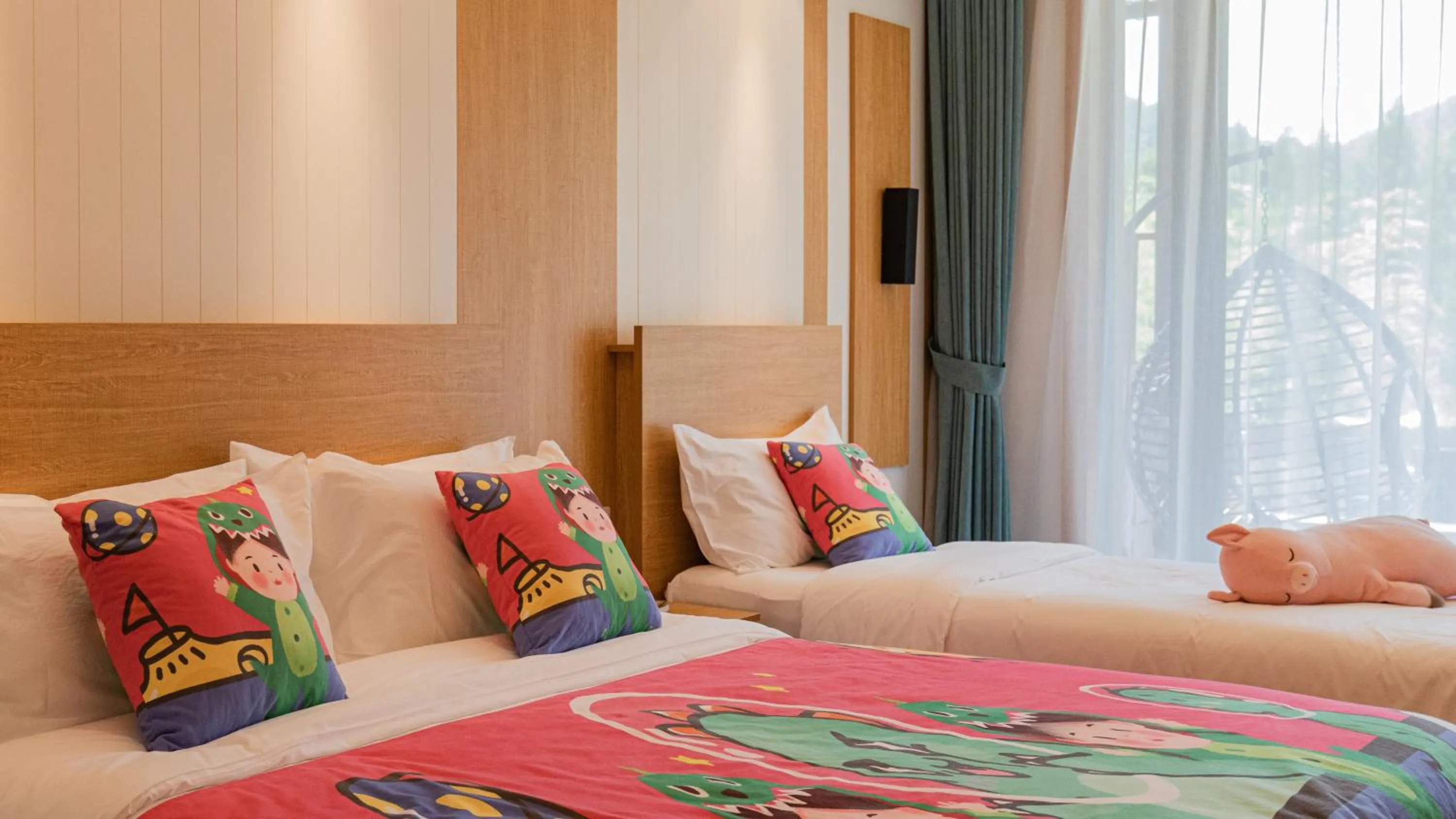 Bed in Nian hotel & resorts